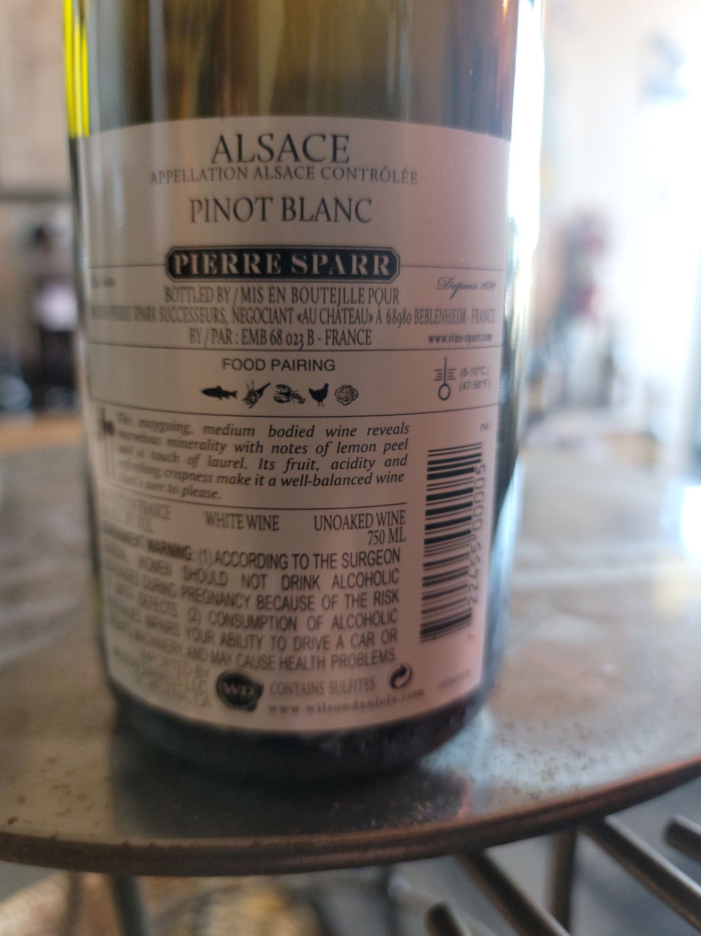 PIERRE SPARR 2014 Pinot Blanc (Alsace, France)
