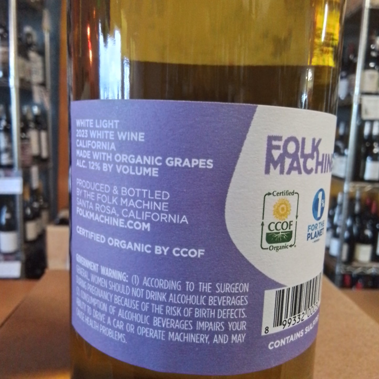 FOLK MACHINE 2023 White Blend 'White Light' (California)