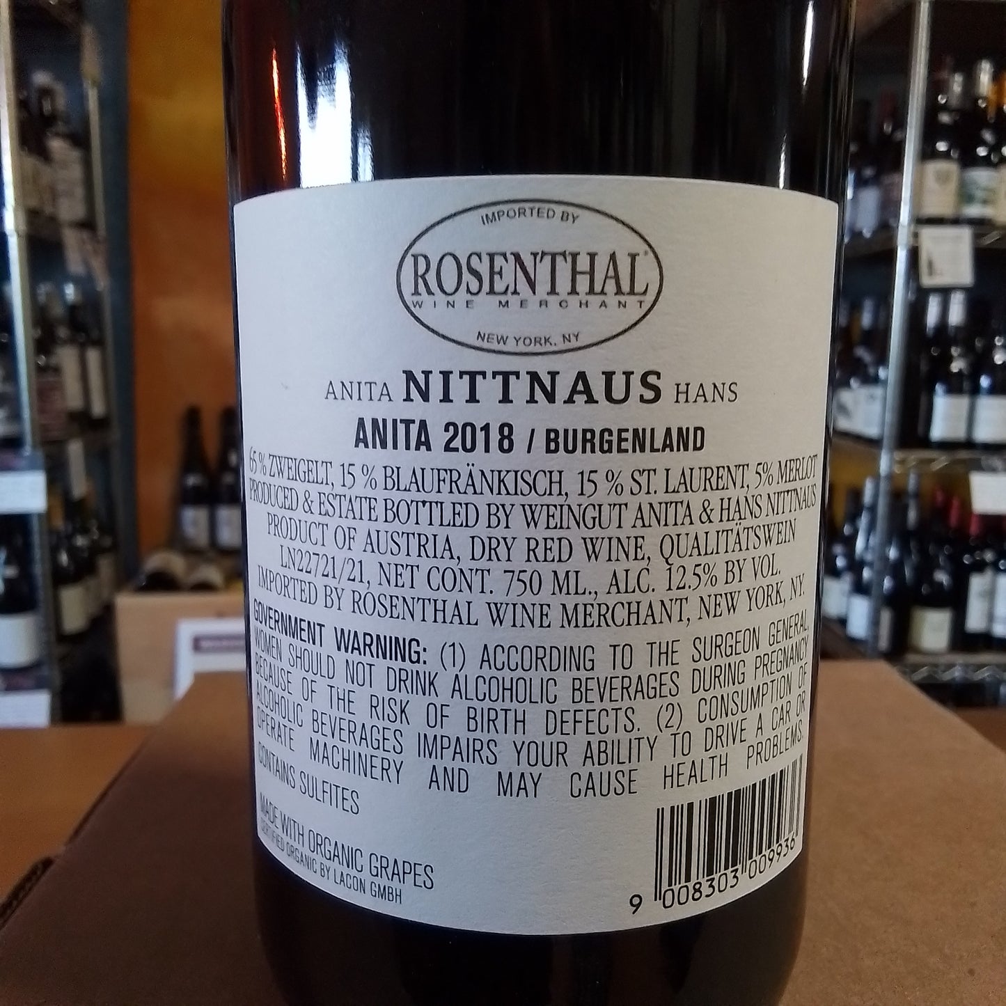 A. & H. NITTNAUS 2018 Red Blend 'Anita' (Austria)