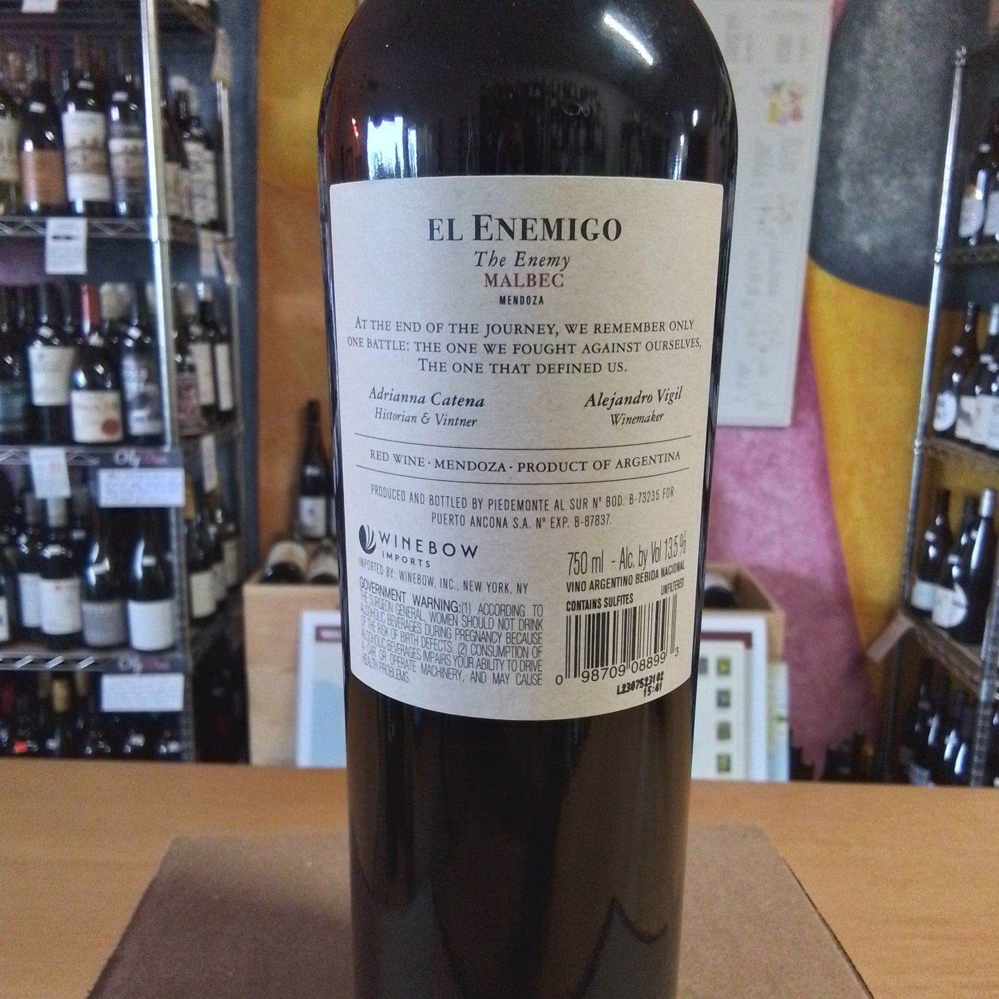EL ENEMIGO 2020 Malbec (Argentina)