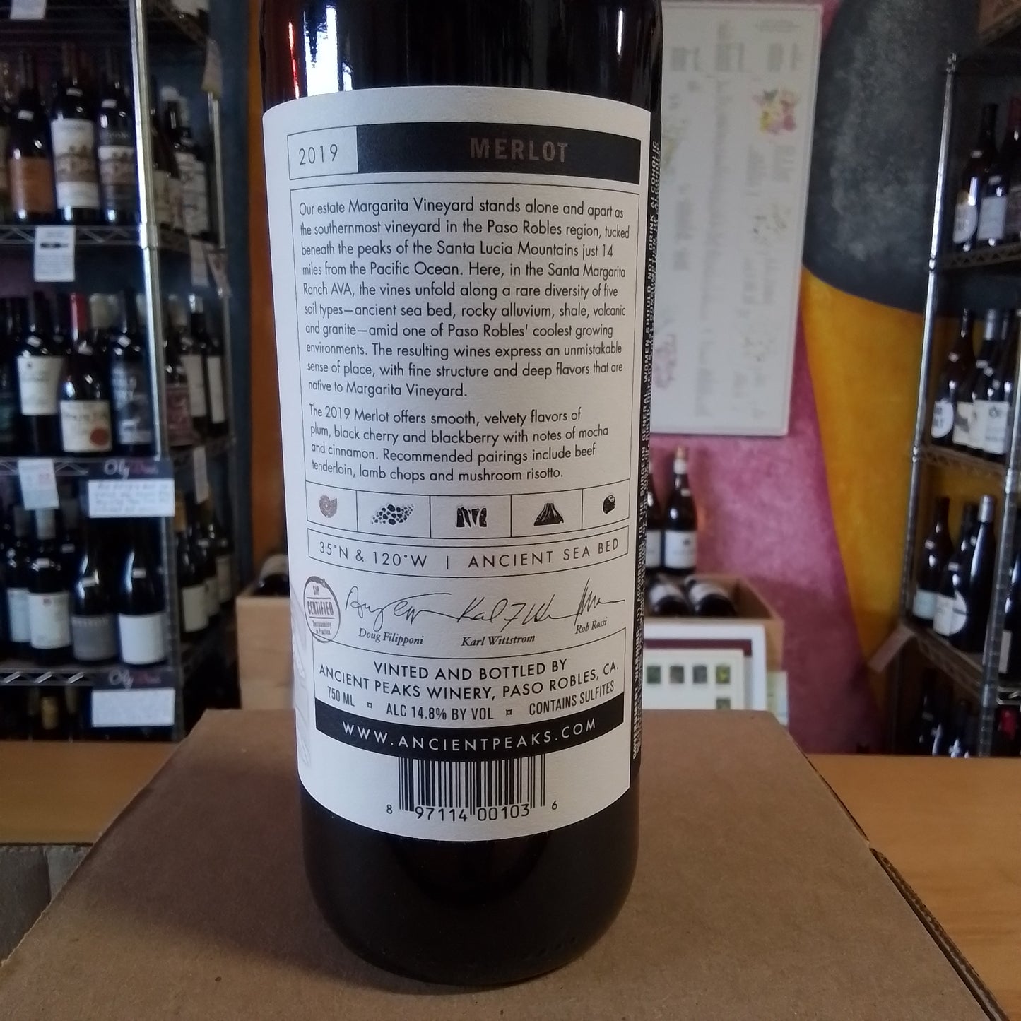 ANCIENT PEAKS 2019 Merlot (California)