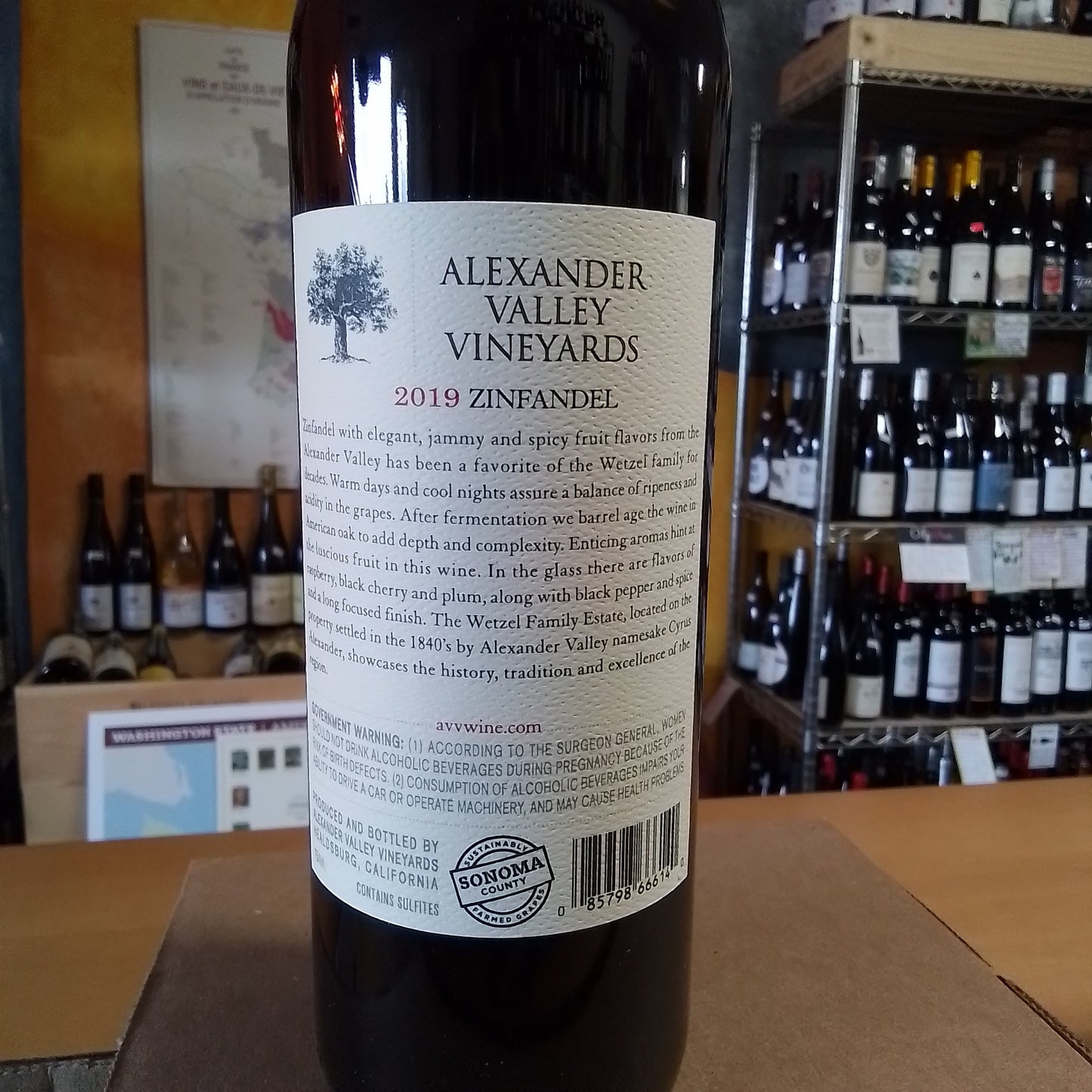 ALEXANDER VALLEY VINEYARDS 2020 Zinfandel (Sonoma County, California)