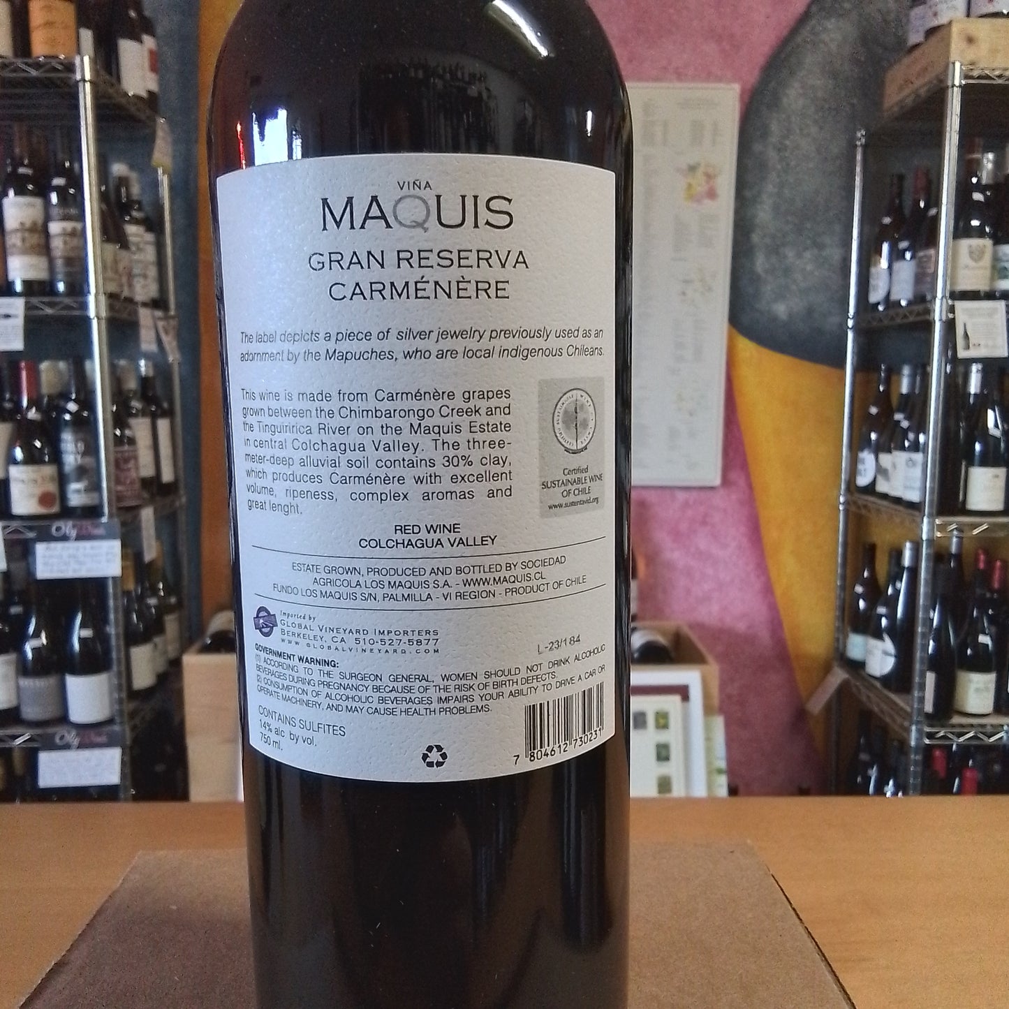 VINA MAQUIS 2019 Carmenere (Chile)