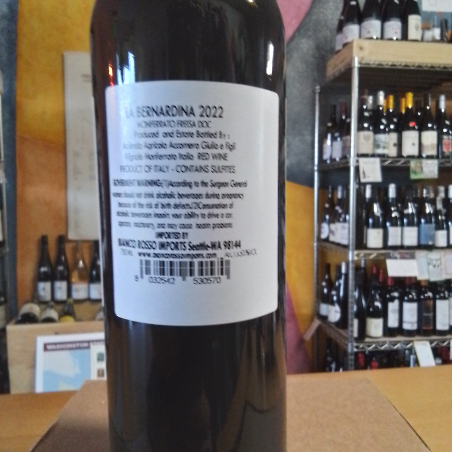 ACCORNERO 2021 Freisa 'La Bernardina' (Monferrato, Italy)