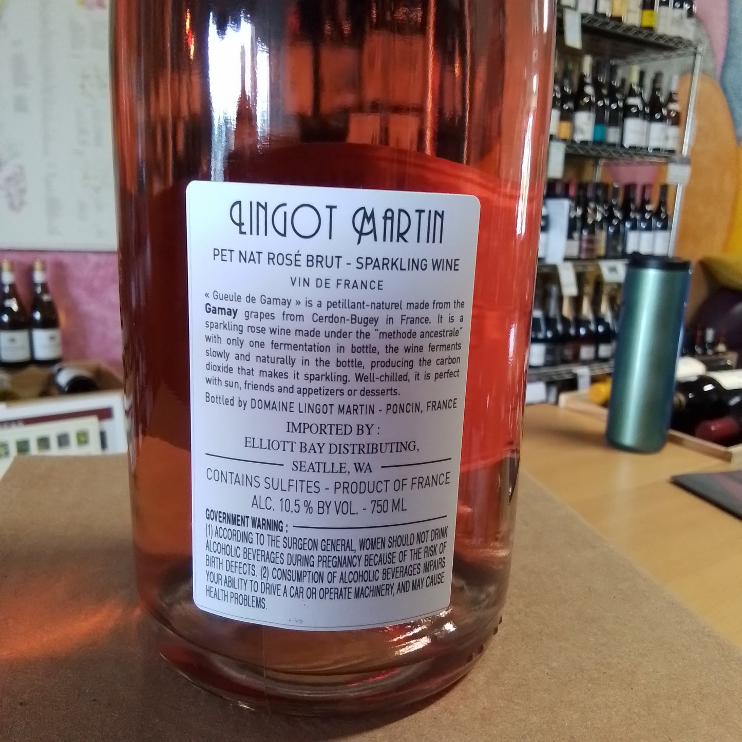DOMAINE LINGOT-MARTIN NV Pet Nat Rosé 'Gueule de Gamay' (Savoie, France)