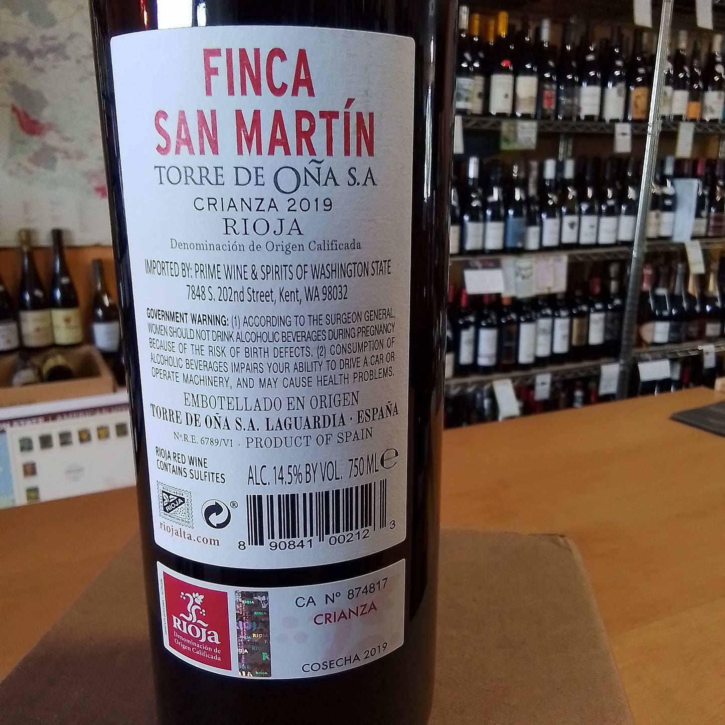 LA RIOJA ALTA 2021 Tempranillo 'Crianza' 'Finca San Martin' (Rioja, Spain)