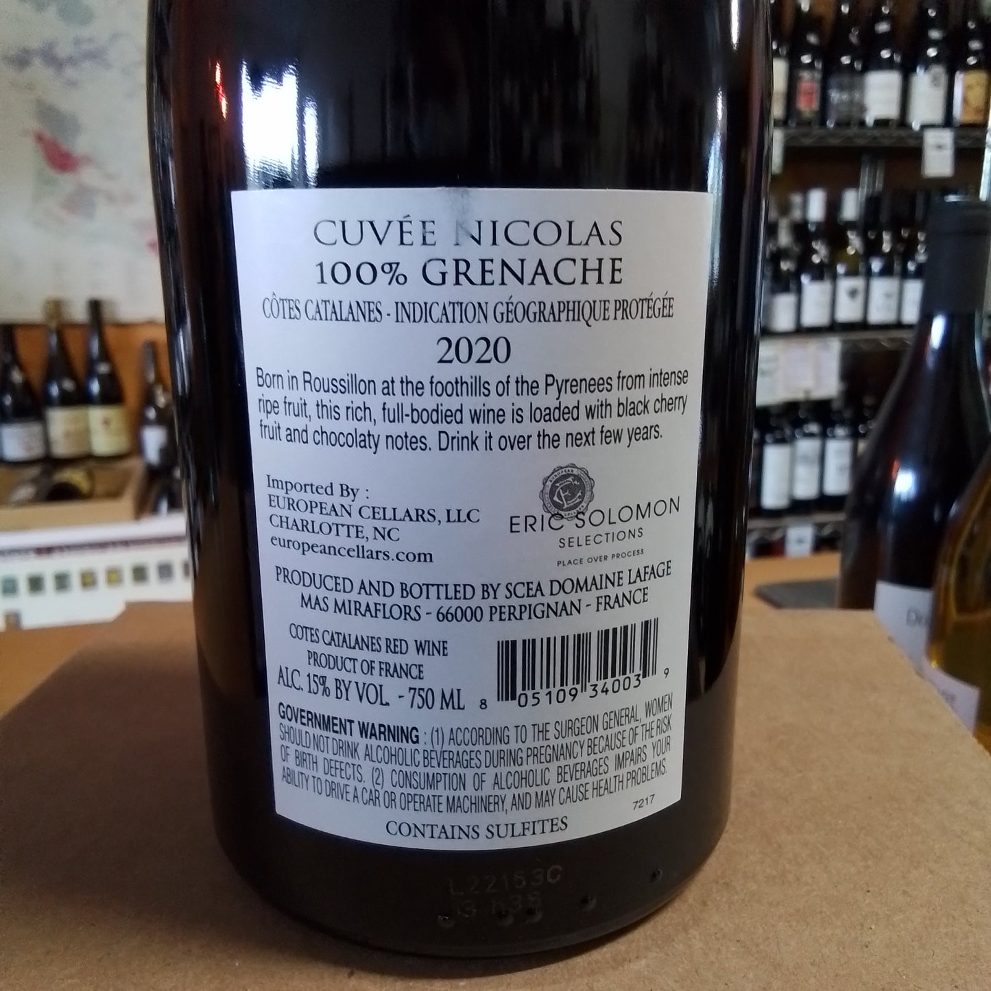 DOMAINE LAFAGE 2020 Grenache 'Nicolas' (Cotes Catalanes, France)