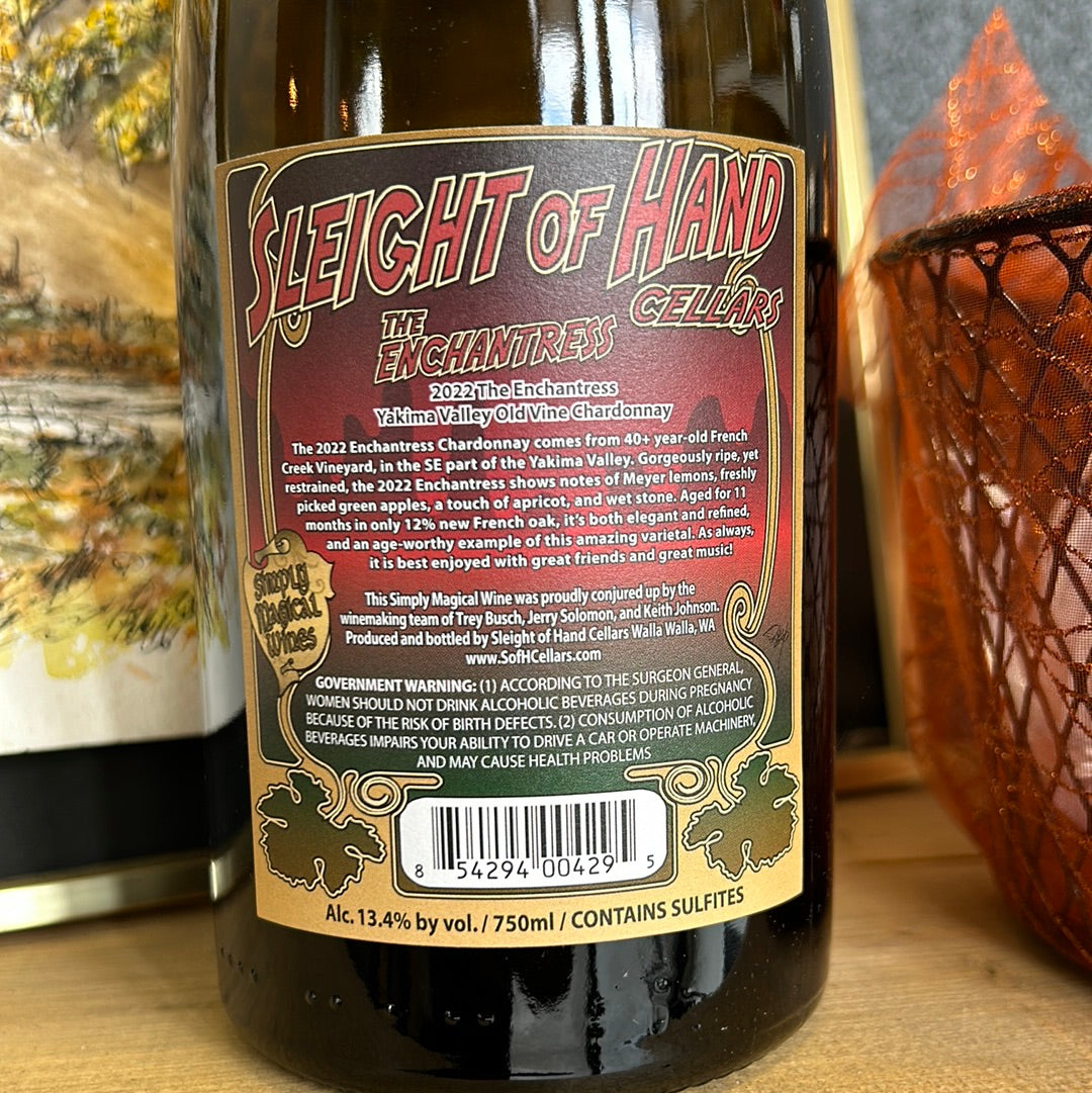 SLEIGHT OF HAND 2023 Chardonnay 'Enchantress' (Columbia Valley, WA)
