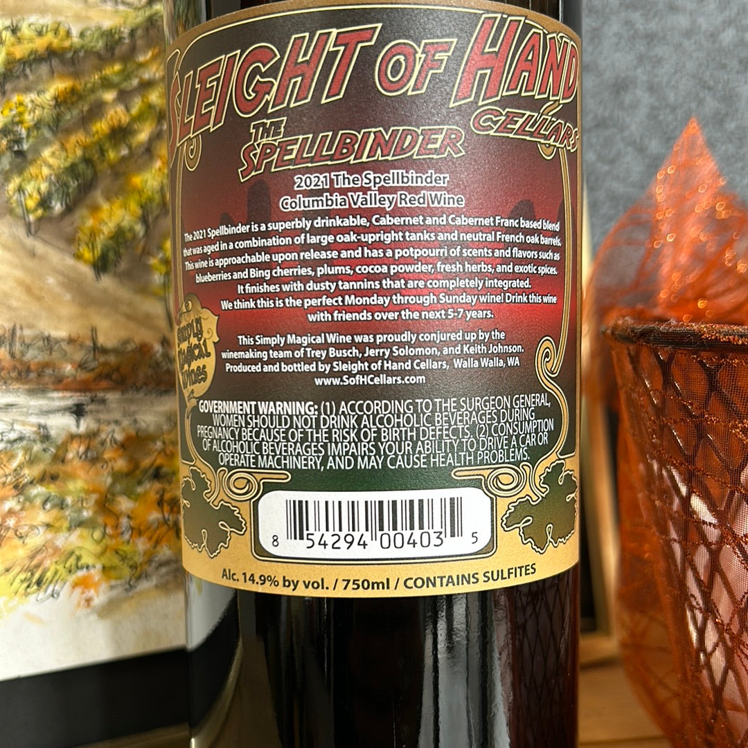 SLEIGHT OF HAND CELLARS 2021 Red Blend 'Spellbinder' (Columbia Valley, WA)
