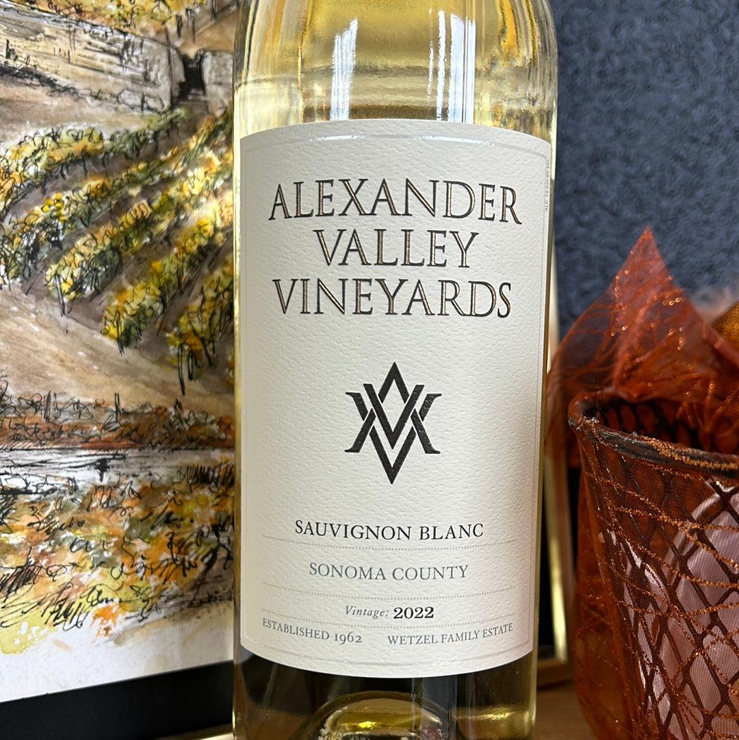 ALEXANDER VALLEY VINEYARDS 2022 Sauvignon Blanc (Sonoma County, California)
