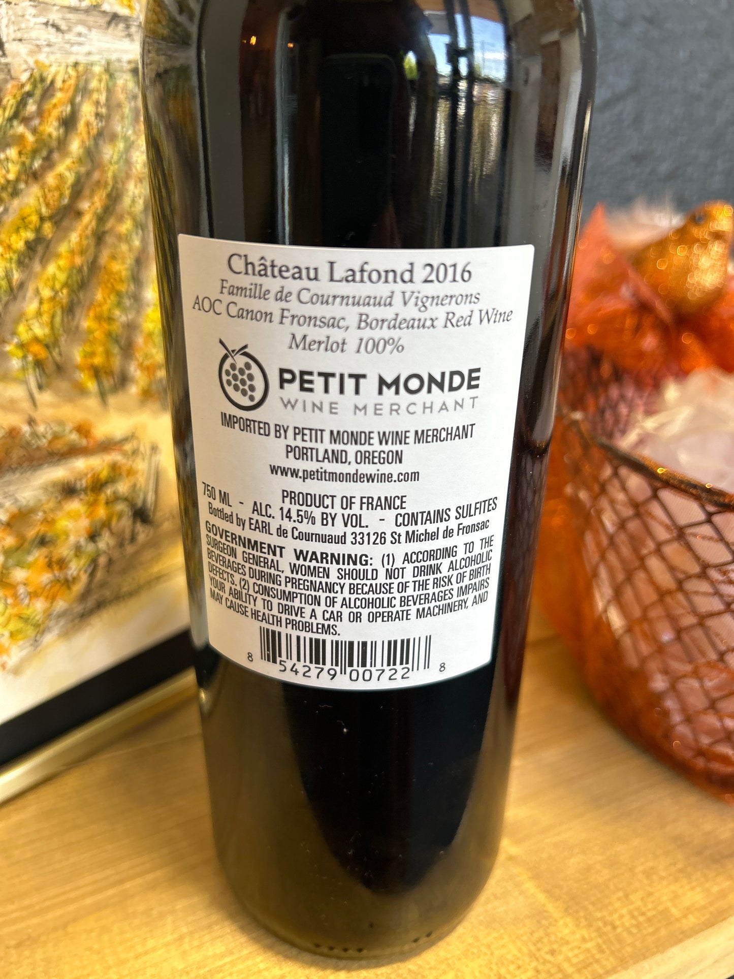 CHATEAU LAFOND 2016 Canon Fronsac (Bordeaux, France)