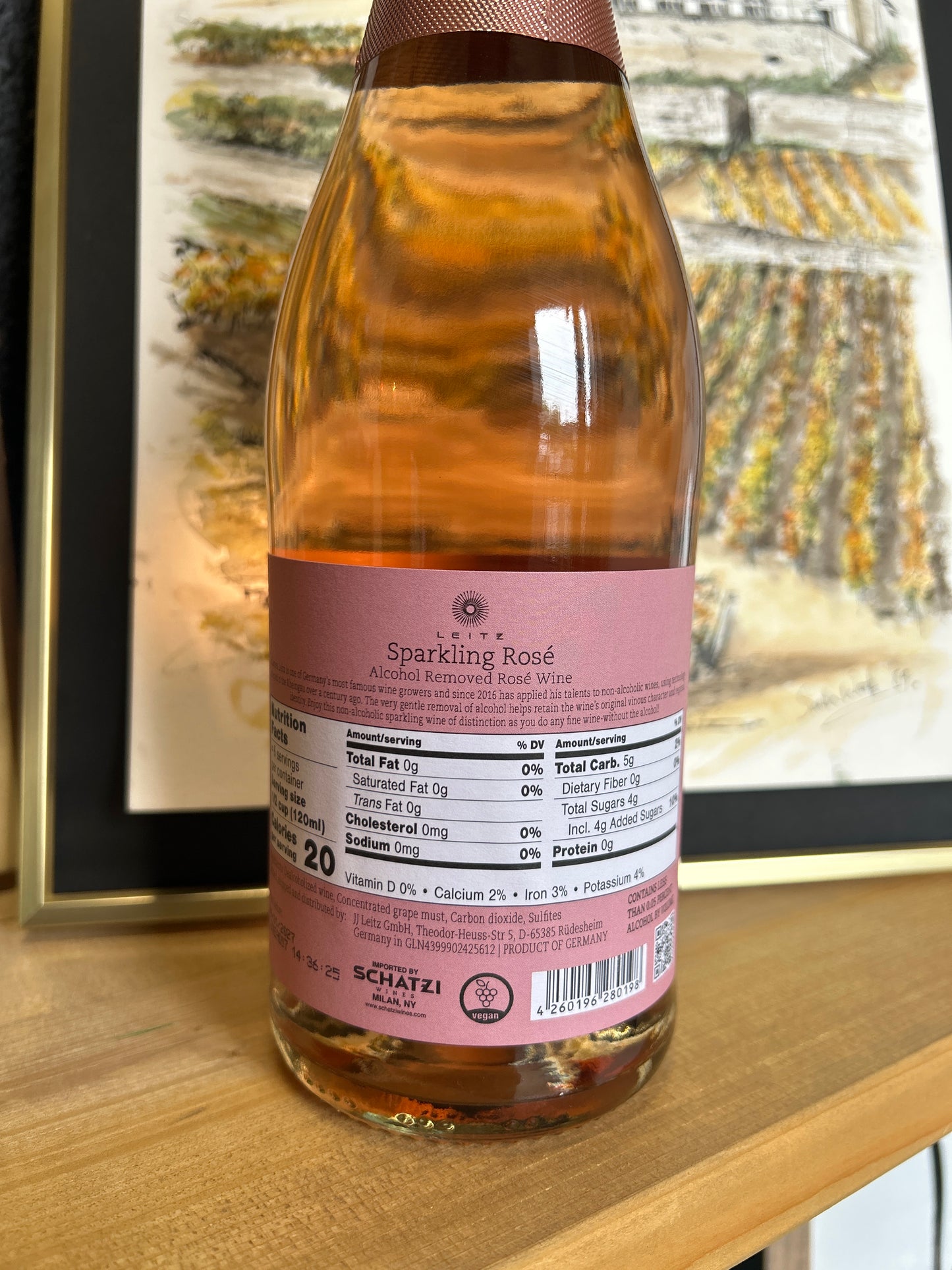 LEITZ NV Sparking Rose ‘Eins Zwei Zero’ Non-Alcoholic (Germany)