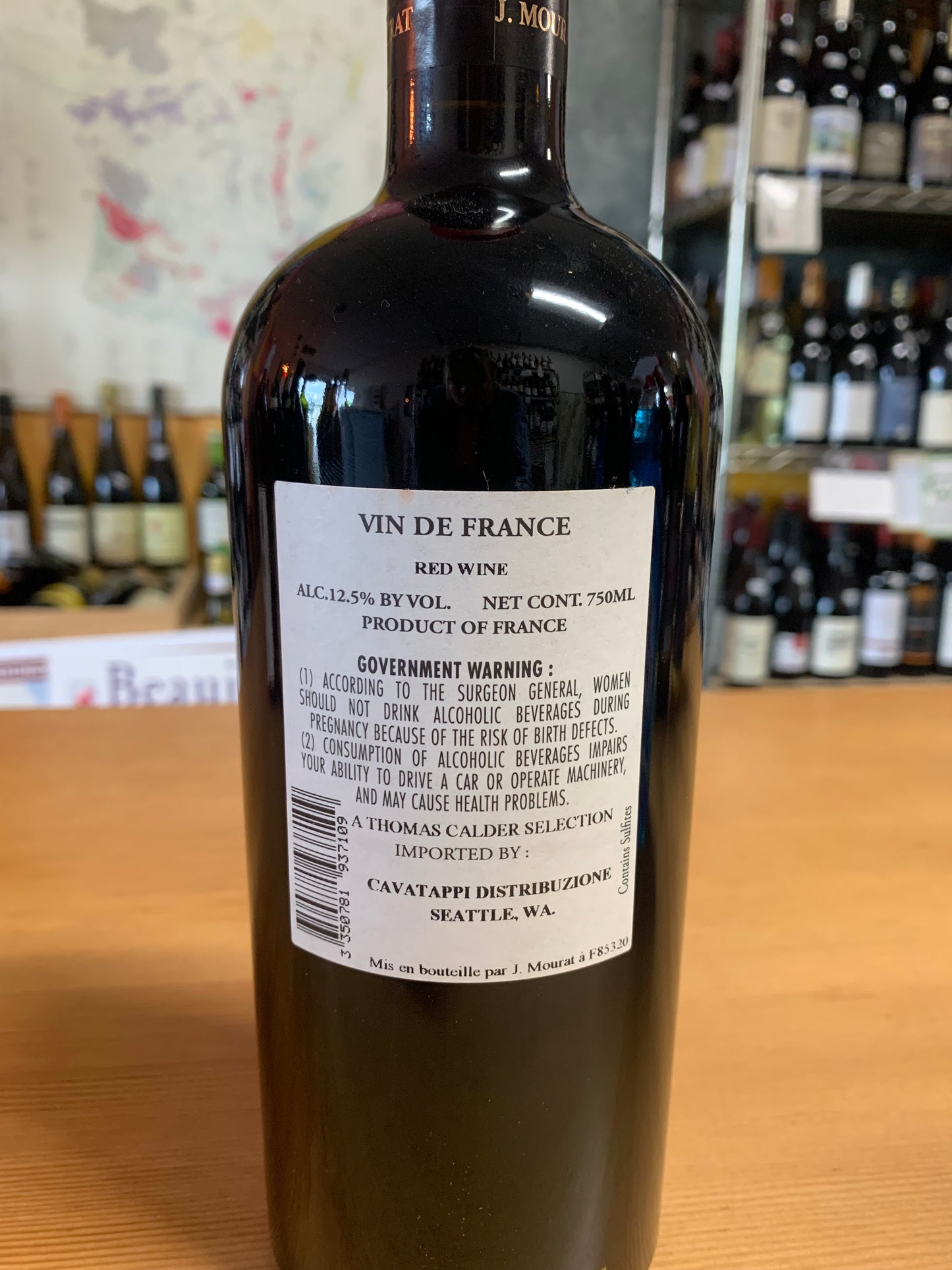 J. MOURAT 2022 Vin de France Red Blend 'Collection' (Loire, France)