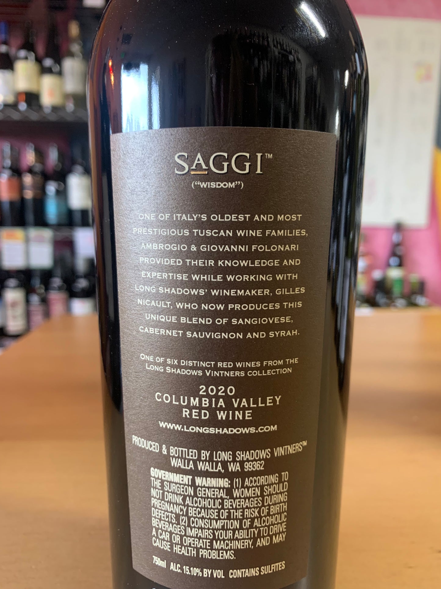 LONG SHADOWS 2020 Red Blend 'Saggi' (Columbia Valley, WA)