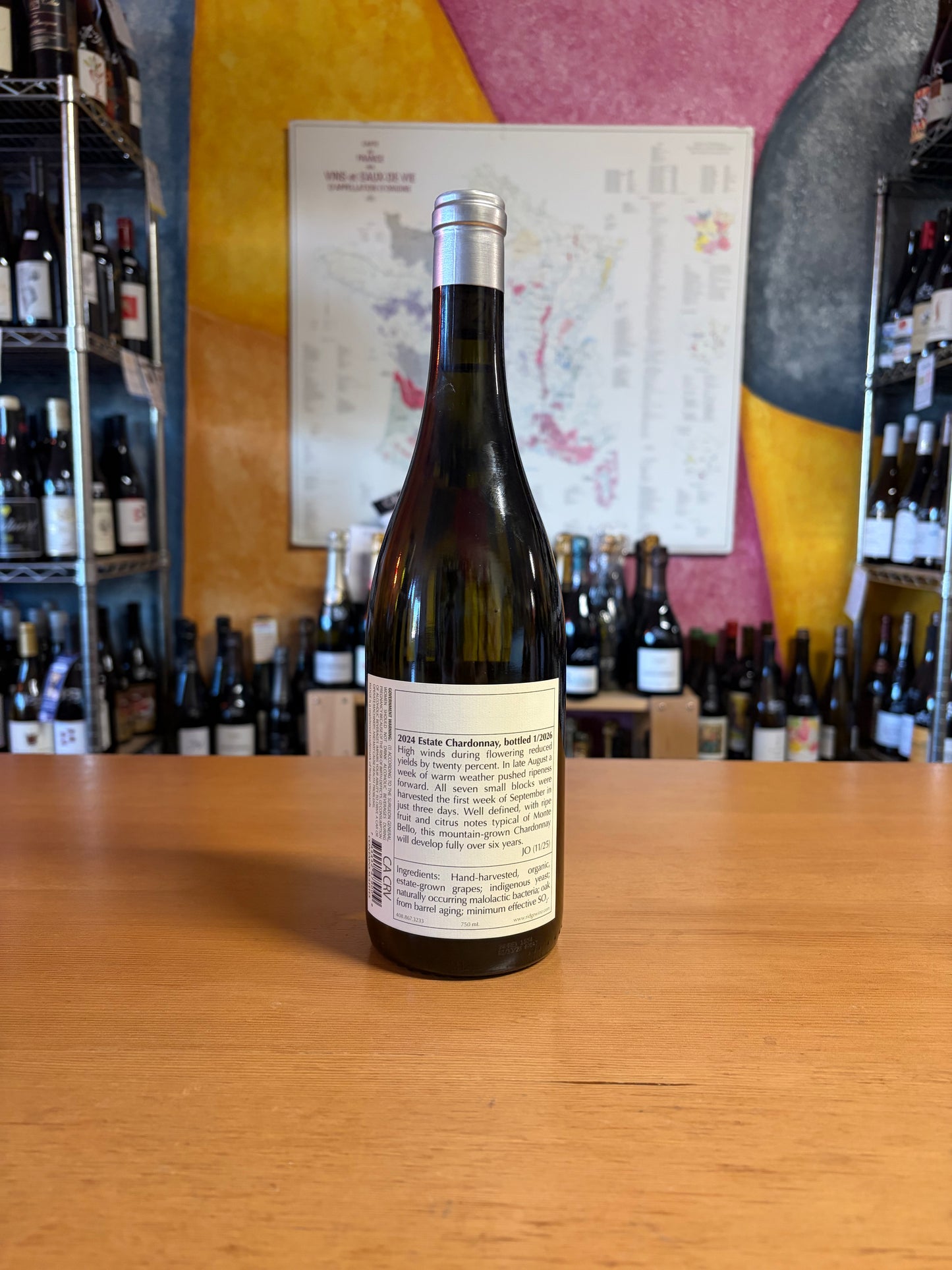RIDGE VINEYARDS 2024 Estate Chardonnay (Santa Cruz, CA)