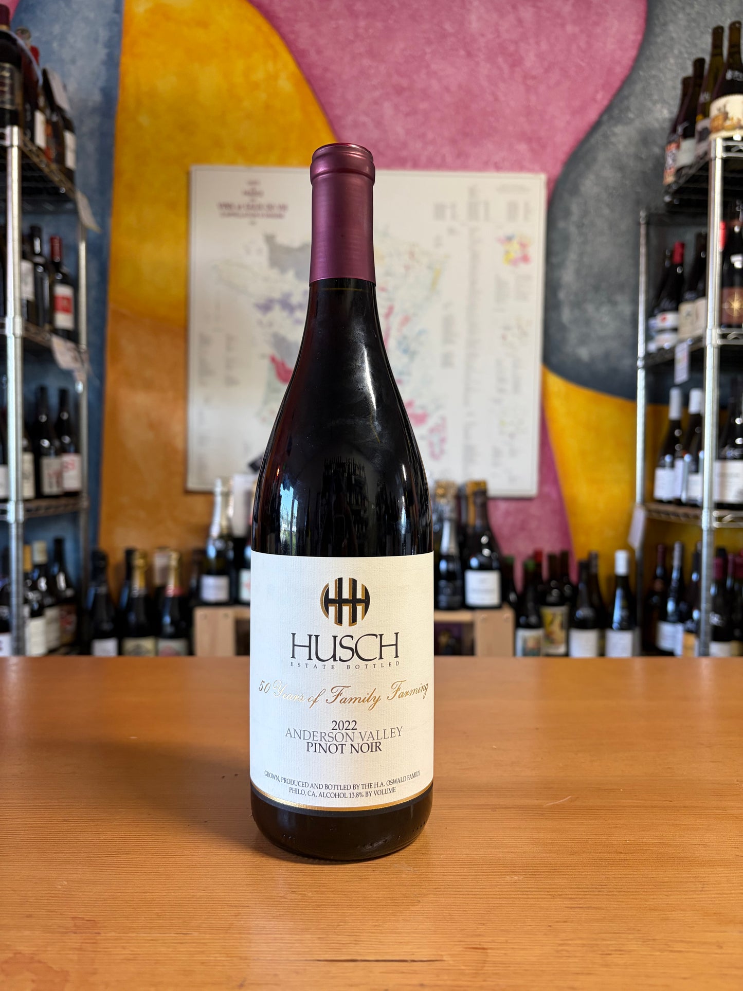 HUSCH 2022 Anderson Valley Pinot Noir (Mendocino County, CA)