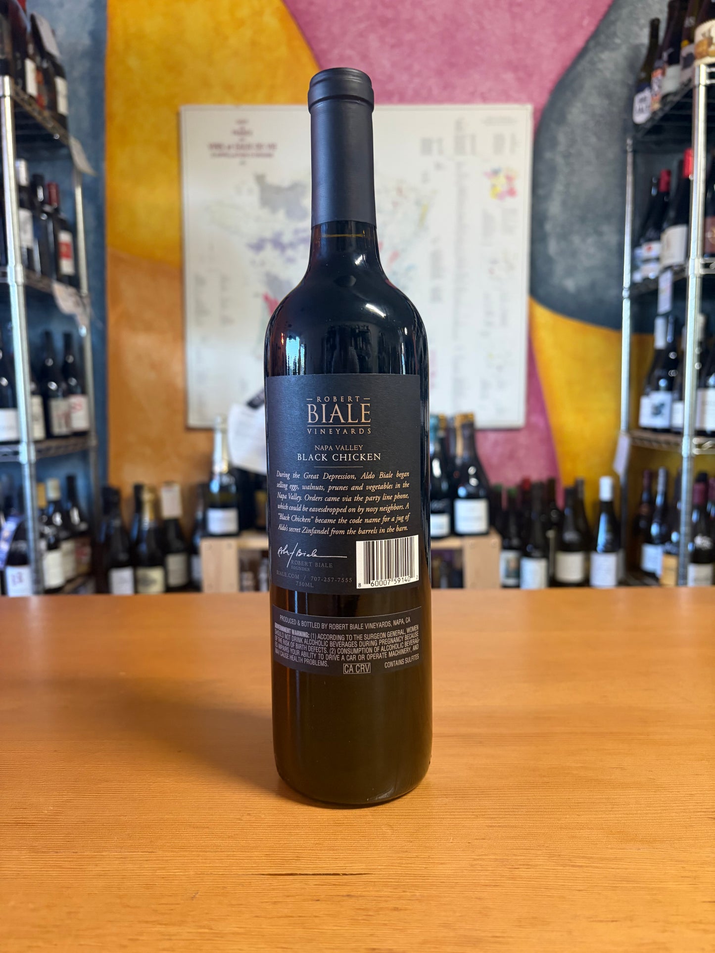 ROBERT BIALE 2023 Zinfandel 'Black Chicken' (Napa Valley, CA)
