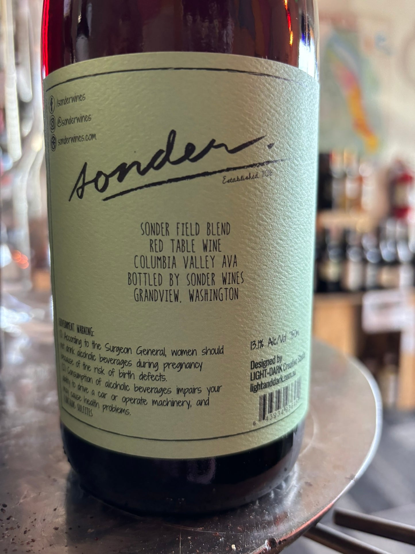 SONDER 2022 Red Wine 'Field Blend' (Columbia Valley, WA)