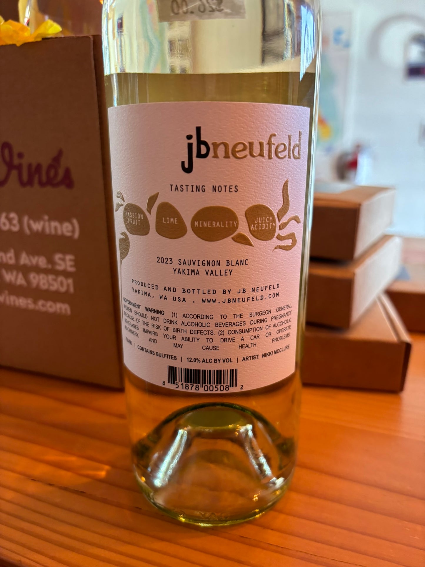 JB NEUFELD 2024 Sauvignon Blanc (Yakima Valley, WA)