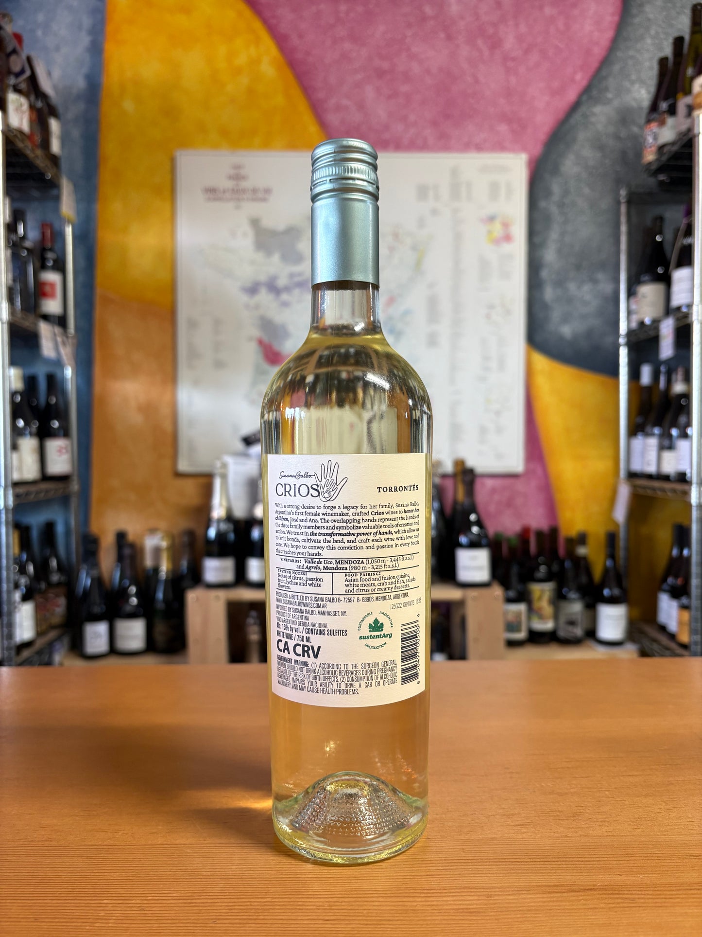 SUSANA BALBO 2025 Torrontes 'Crios' (Valle de Uco, Mendoza, Argentina)
