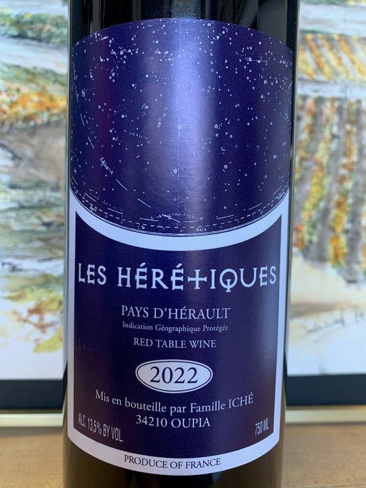 CHATEAU D'OUPIA 2022 'Les Heretiques' (Pays d'Hérault, France)