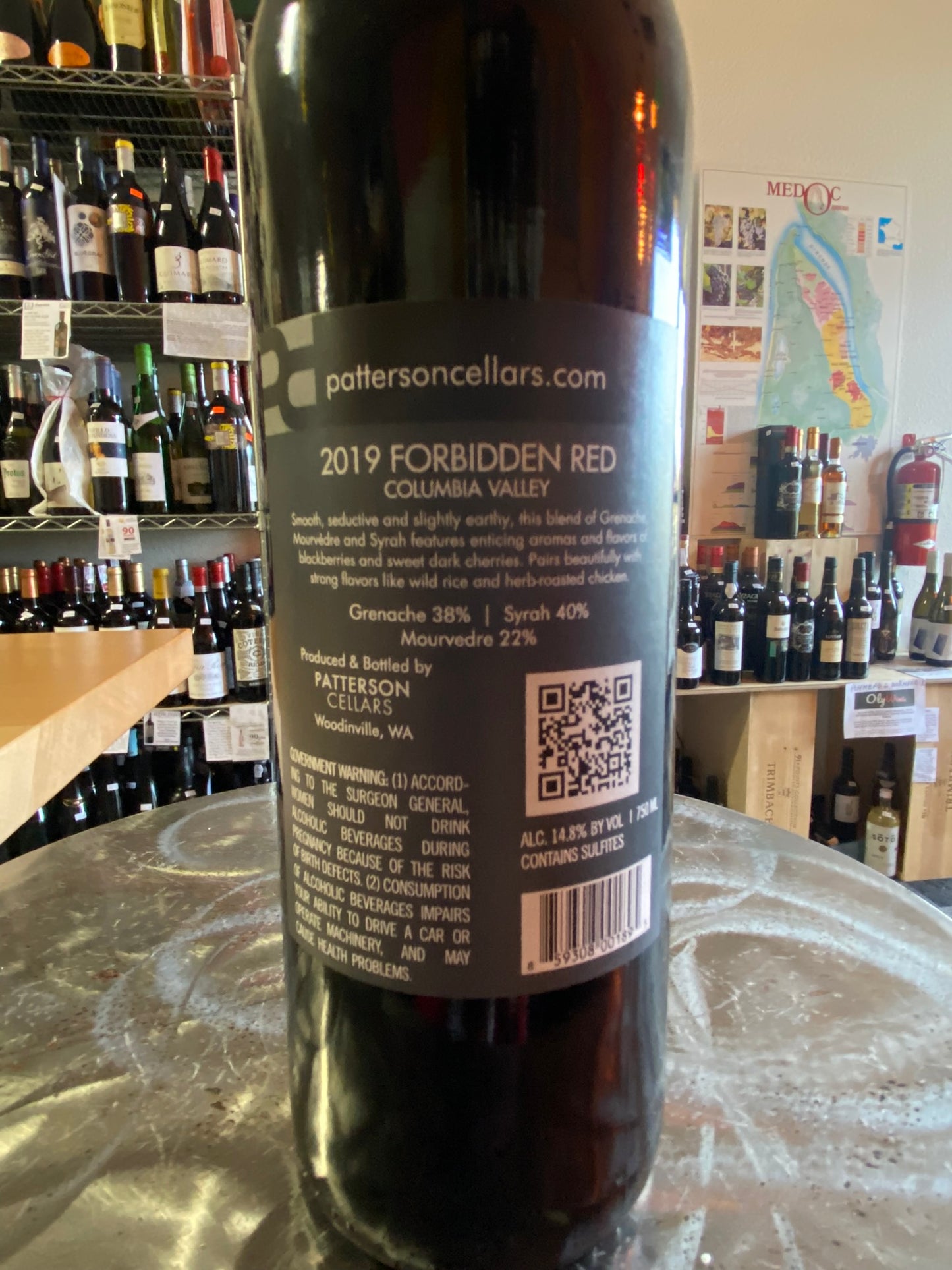 PATTERSON CELLARS 2019 Red Blend 'Forbidden Red' (Columbia Valley, WA)