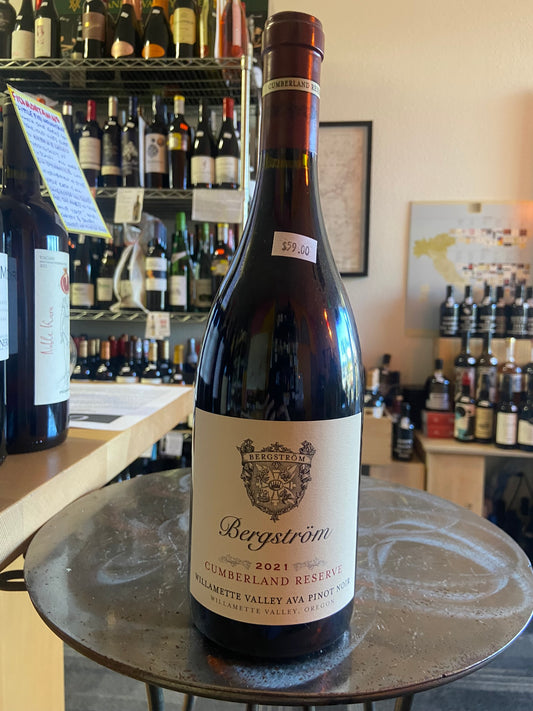 BERGSTROM 2021 Pinot Noir 'Cumberland Reserve' (Willamette Valley, OR)