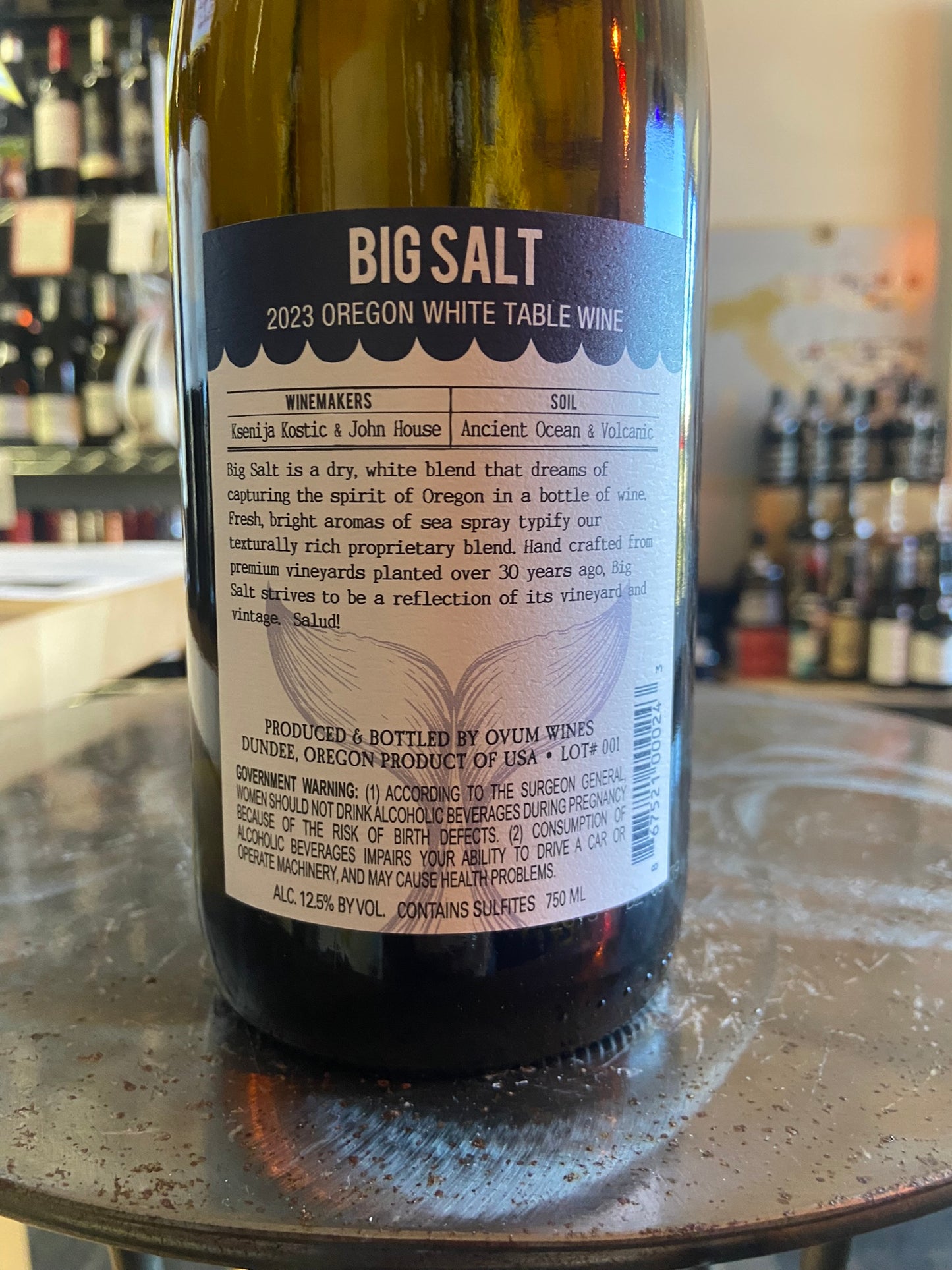 OVUM WINES 2023 White Wine 'Big Salt' (Willamette Valley, OR)