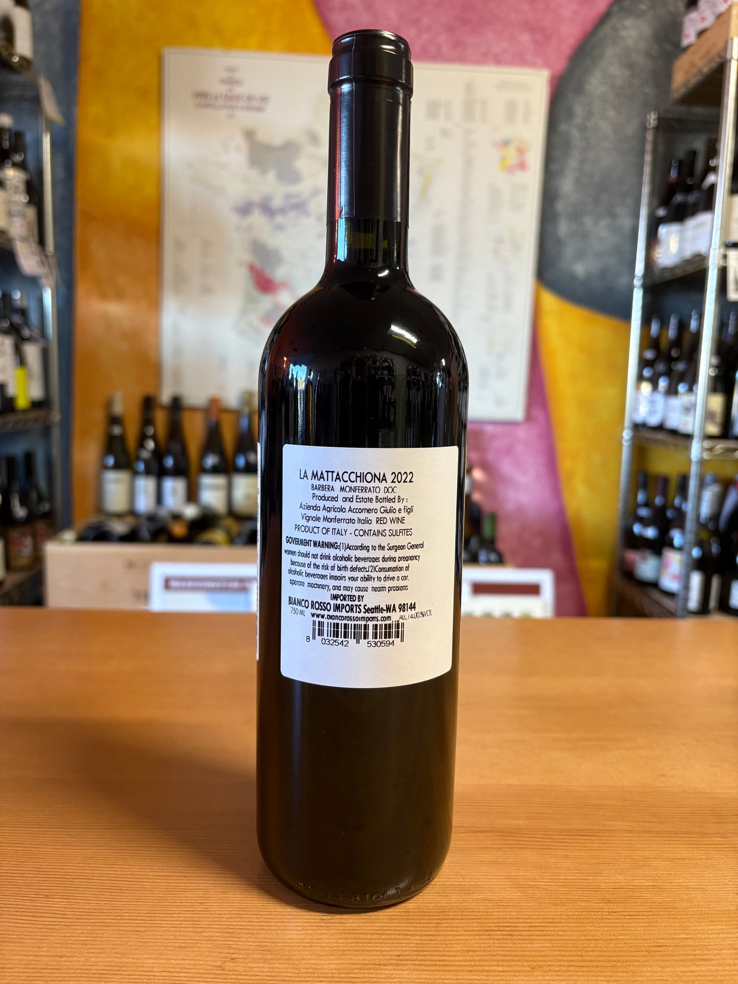 ACCORNERO 2022 Barbera 'La Mattacchiona' (Monferrato, Italy)