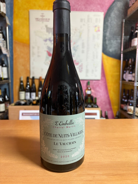 L’EMBELLIE CHANTAL MARTIN 2020 Cote de Nuit-Villages ‘Le Vaucrain’ (Burgundy, FR)