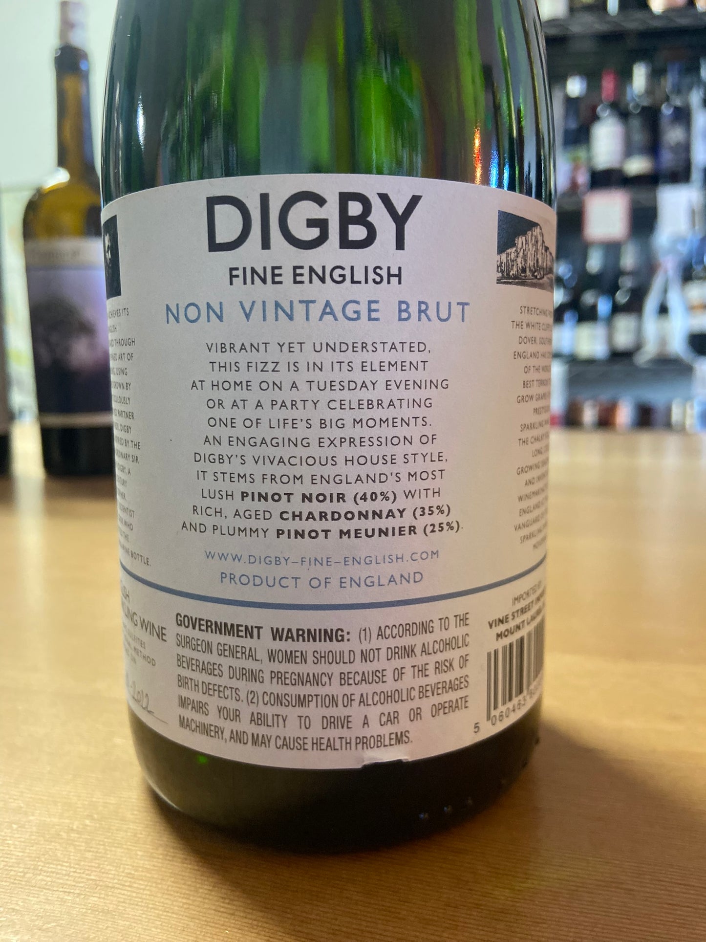 DIGBY FINE ENGLISH NV Brut Sparkling Wine (Kent, England)