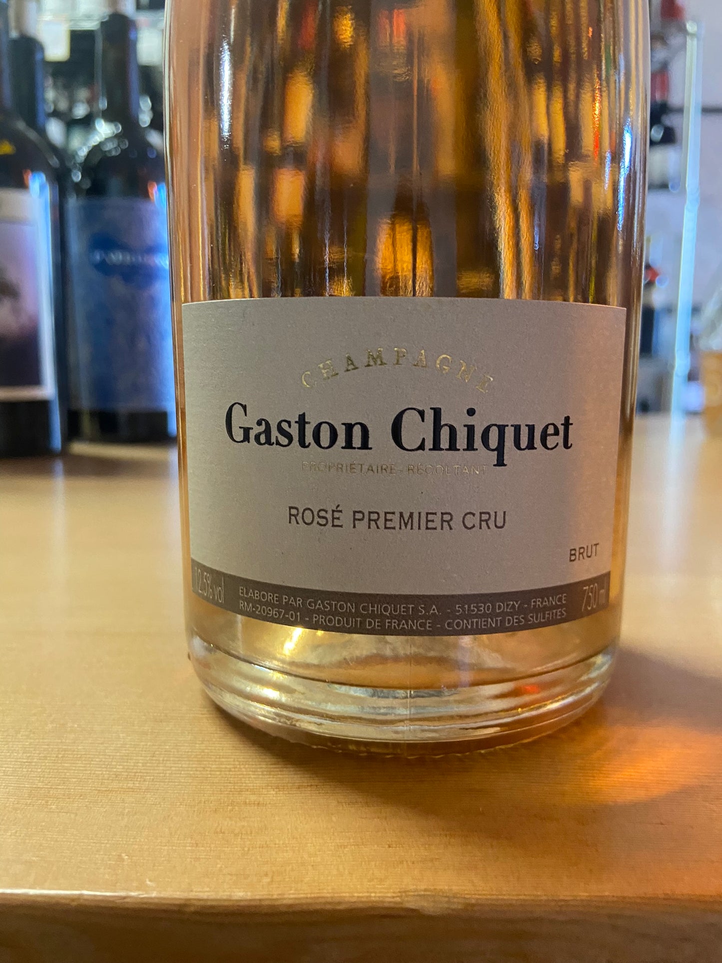 GASTON CHIQUET NV Champagne 'Rose Premier Cru' (Champagne, France)