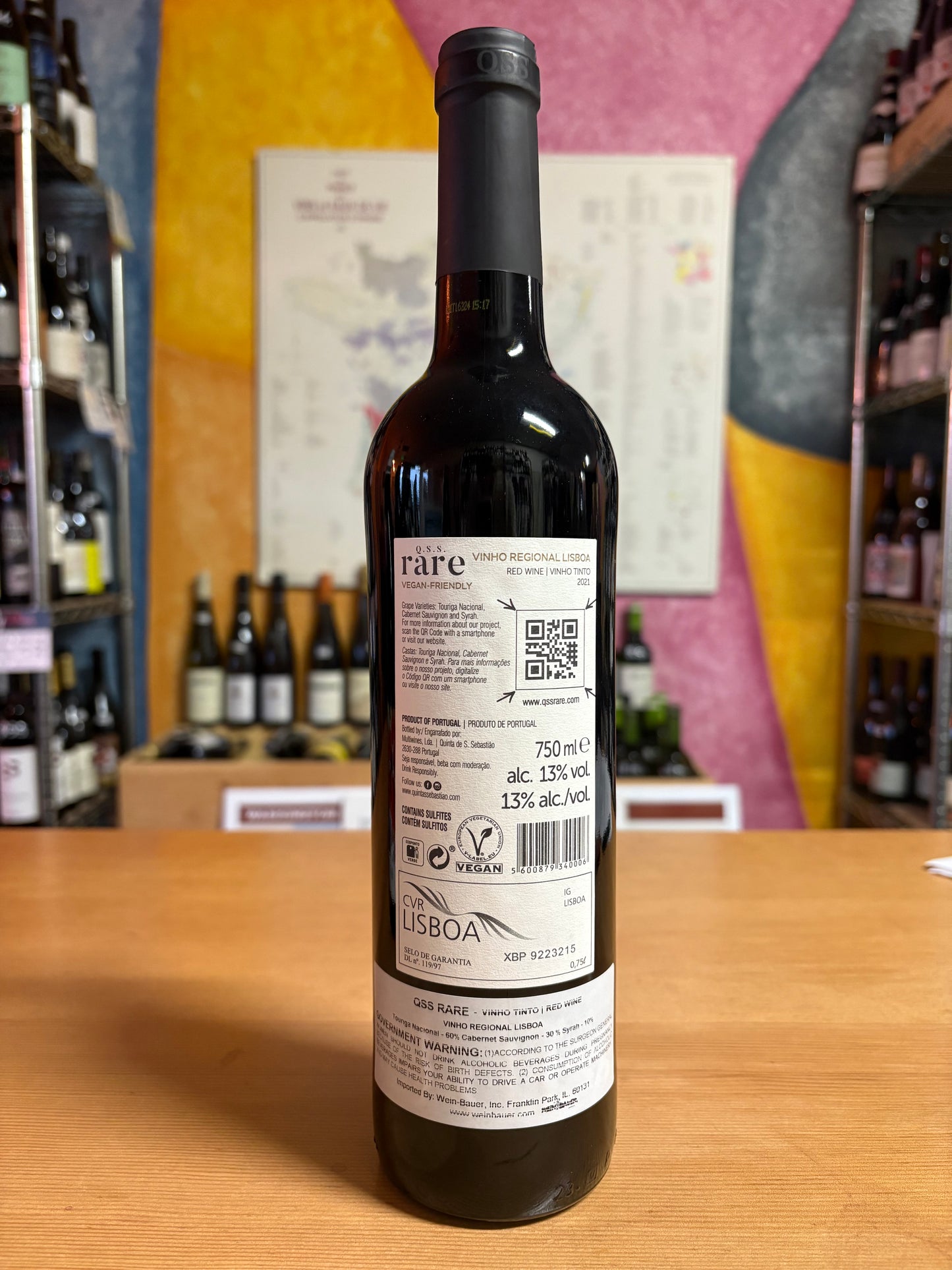 Q.S.S. 2021 Vinho Tinto 'Rare' (Lisboa, Portugal)