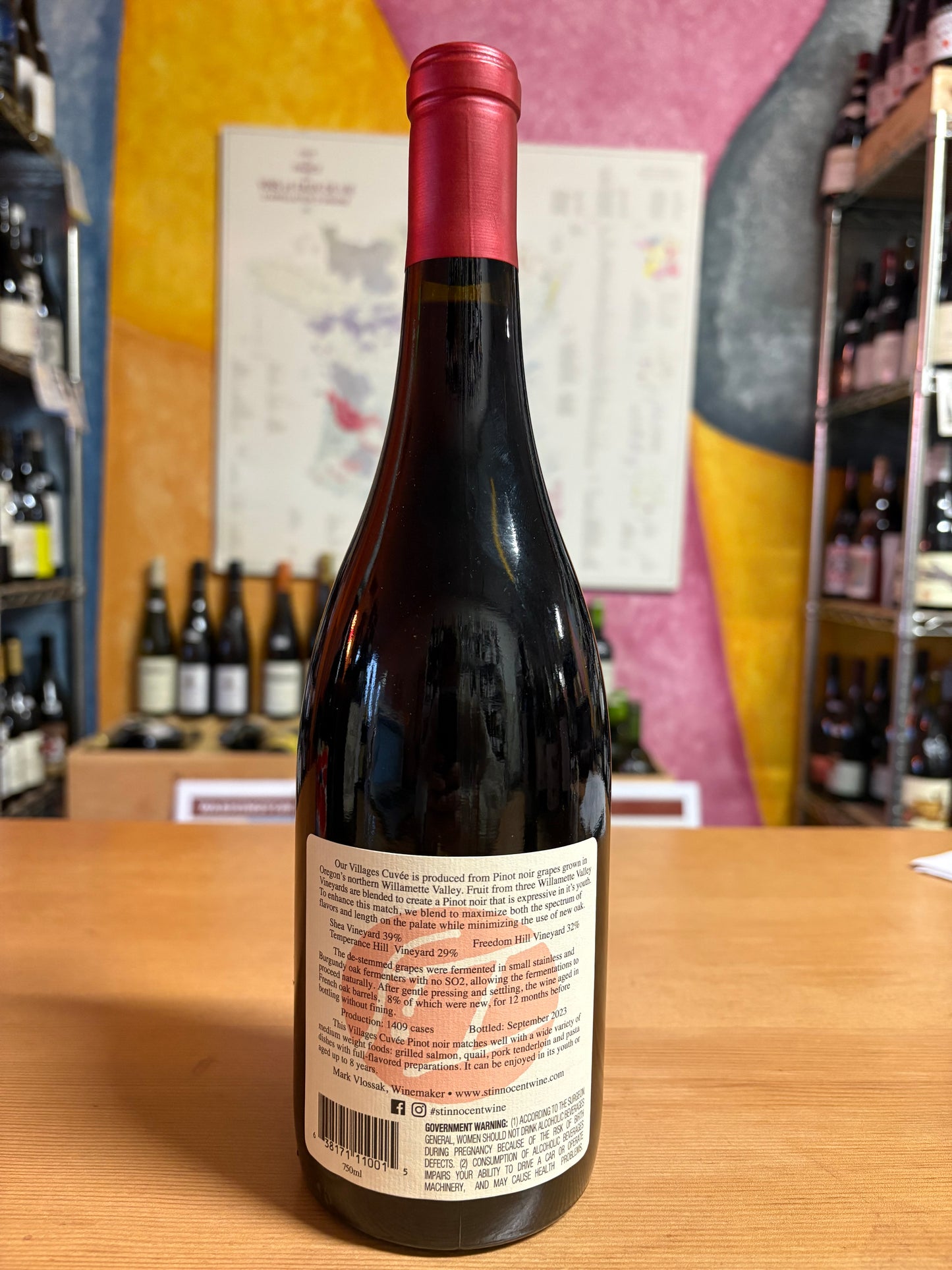 ST. INNOCENT 2022 Pinot Noir 'Villages Cuvée' (Willamette Valley, OR)