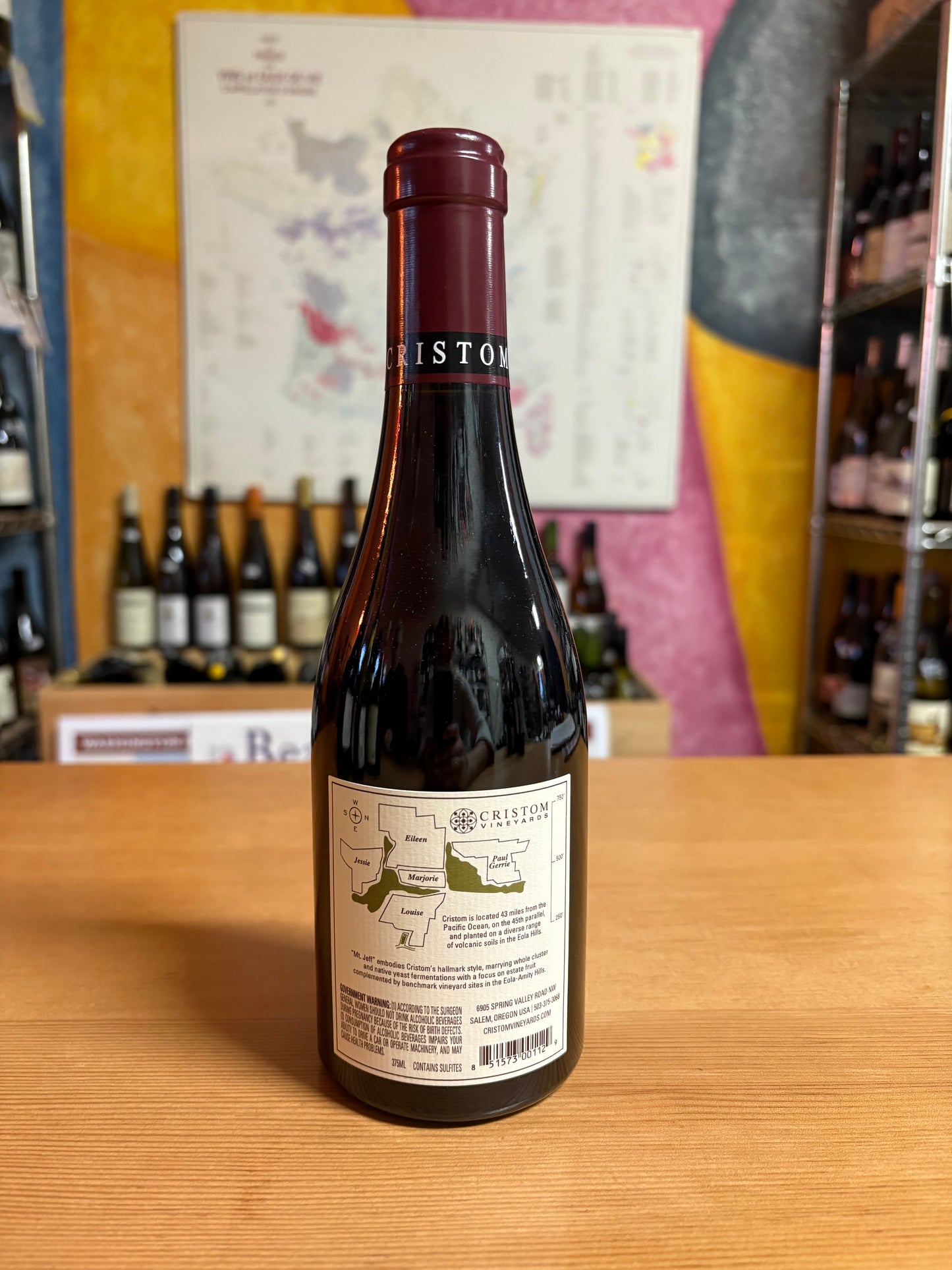 CRISTOM 2022 Pinot Noir 'Mt. Jefferson Cuvee' 375ml (Willamette Valley, OR)