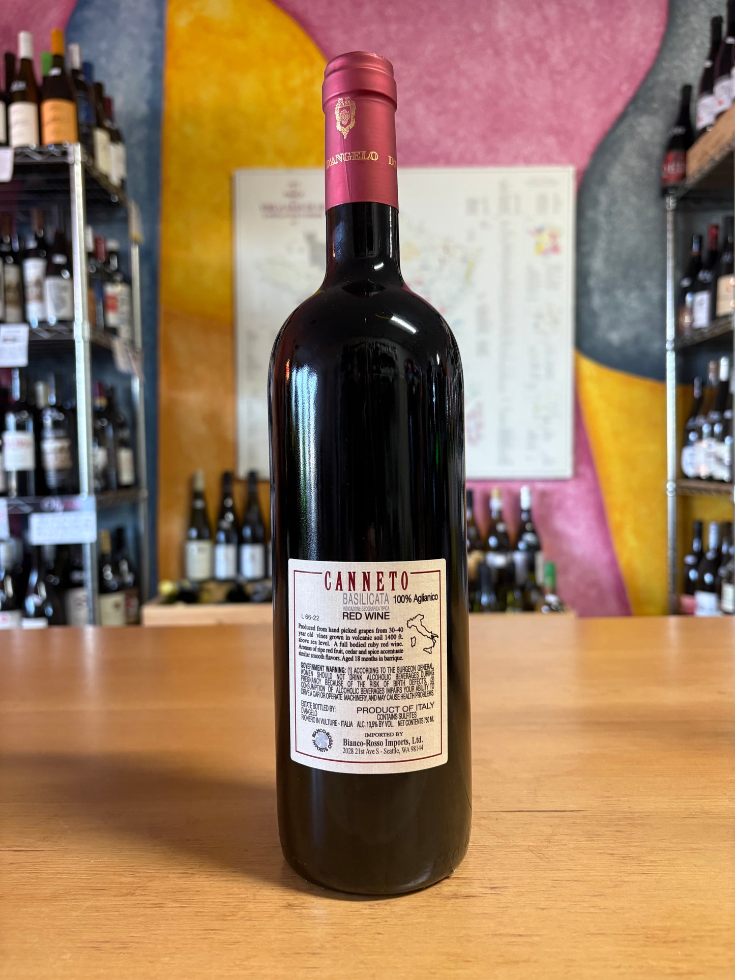 D'ANGELO 2018 Aglianico 'Canneto' (Basilicata, Italy)