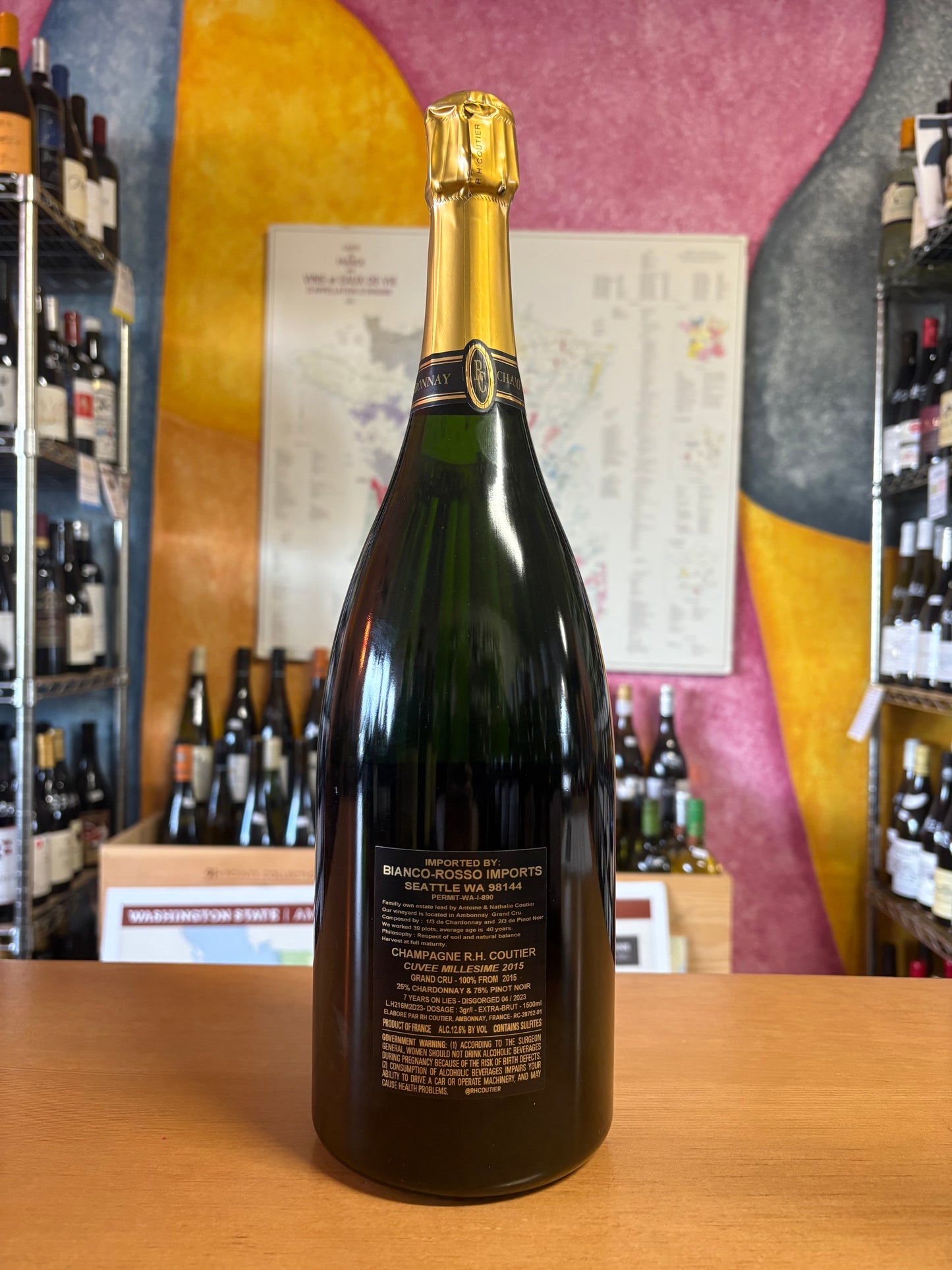 COUTIER 2015 Grand Cru 'Cuvee Millesime 2015' Extra Brut (1.5 Liter) (Ambonnay, France)
