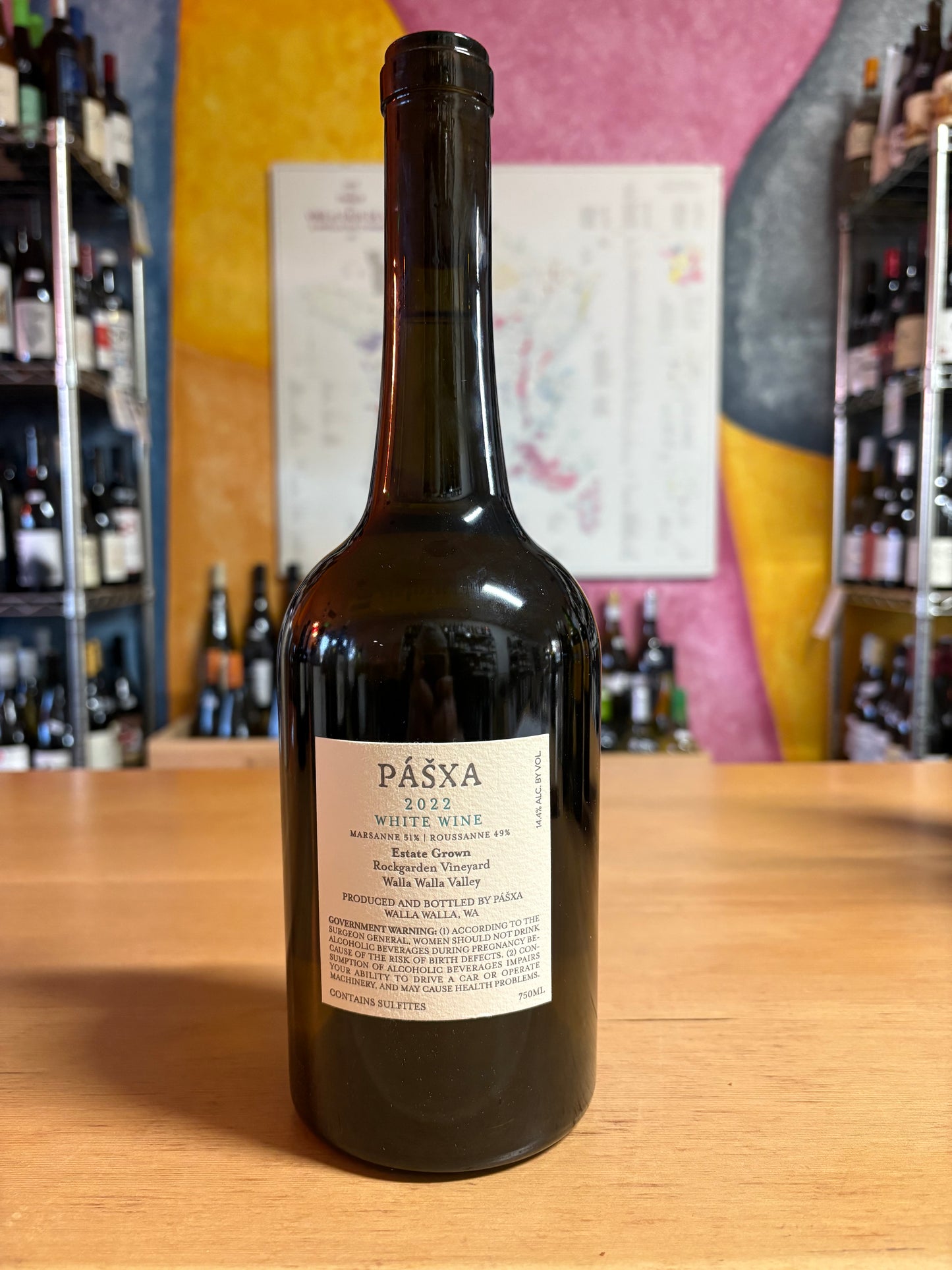 PASXA ROCKGARDEN 2022 Estate White Wine (Walla Walla Valley, WA)