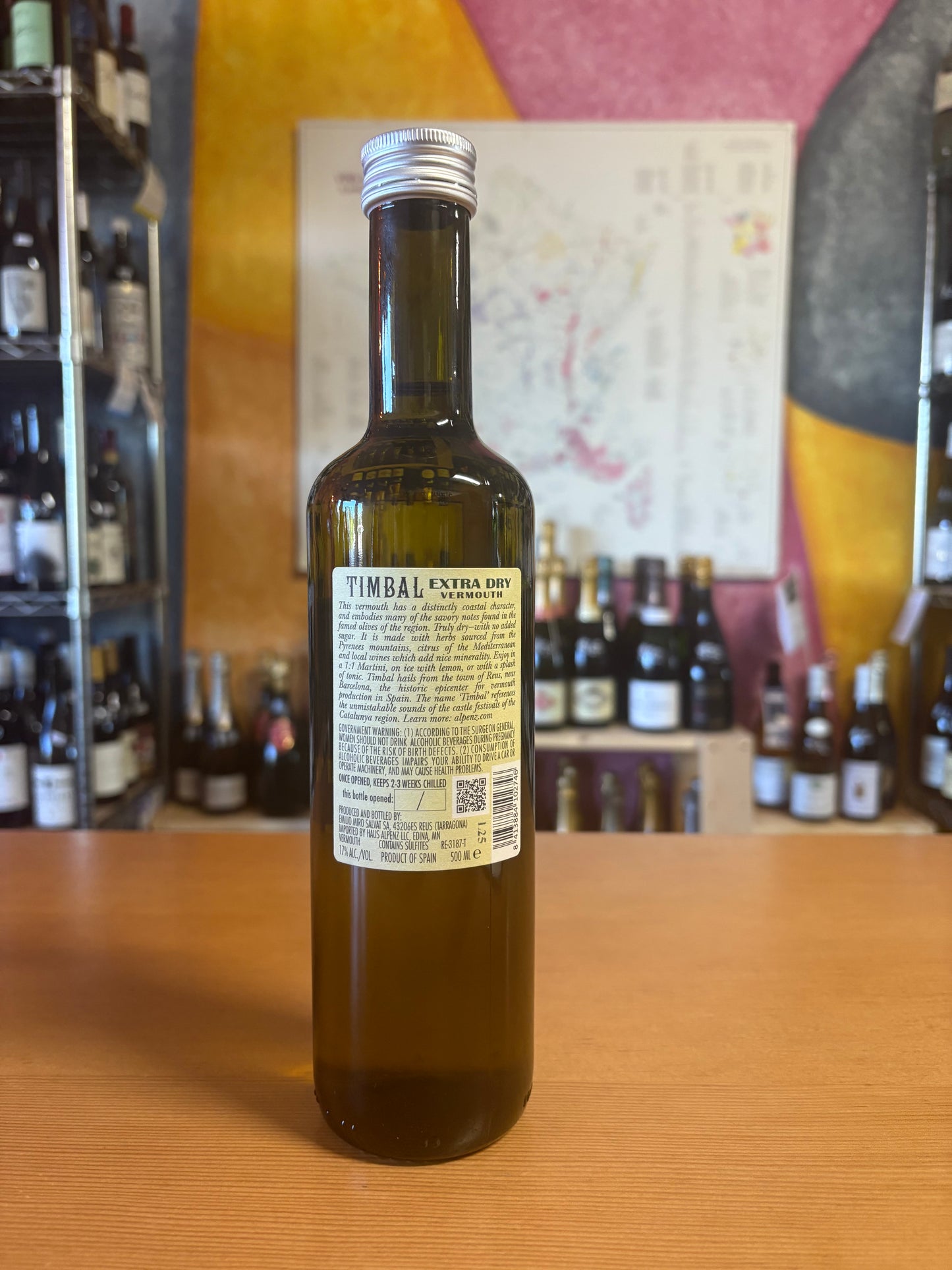 TIMBAL NV Extra Dry Vermouth 500mL (Barcelona, Spain)