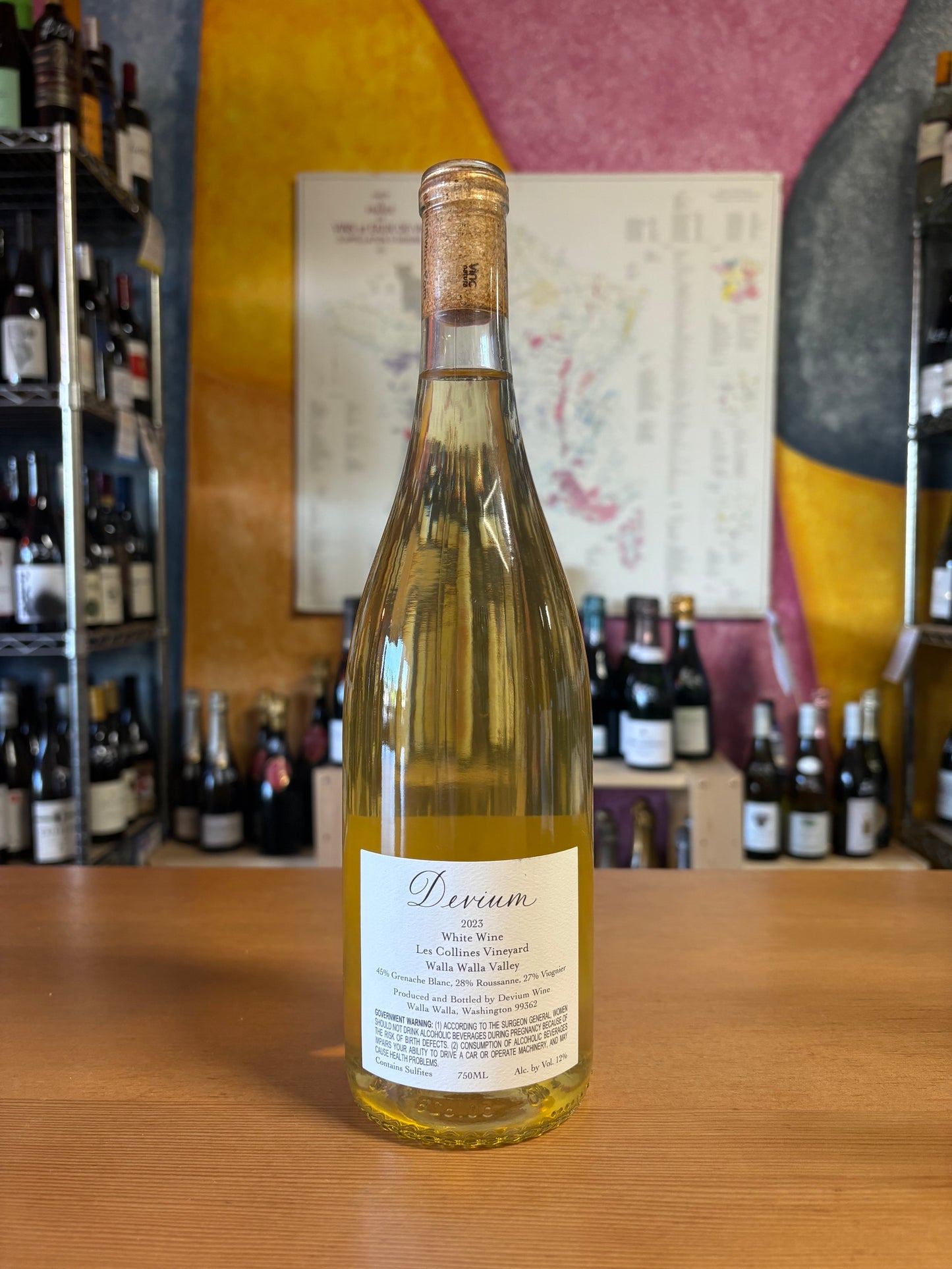 DEVIUM 2023 White Wine 'Les Collines VIneyard' (Walla Walla Valley, WA)