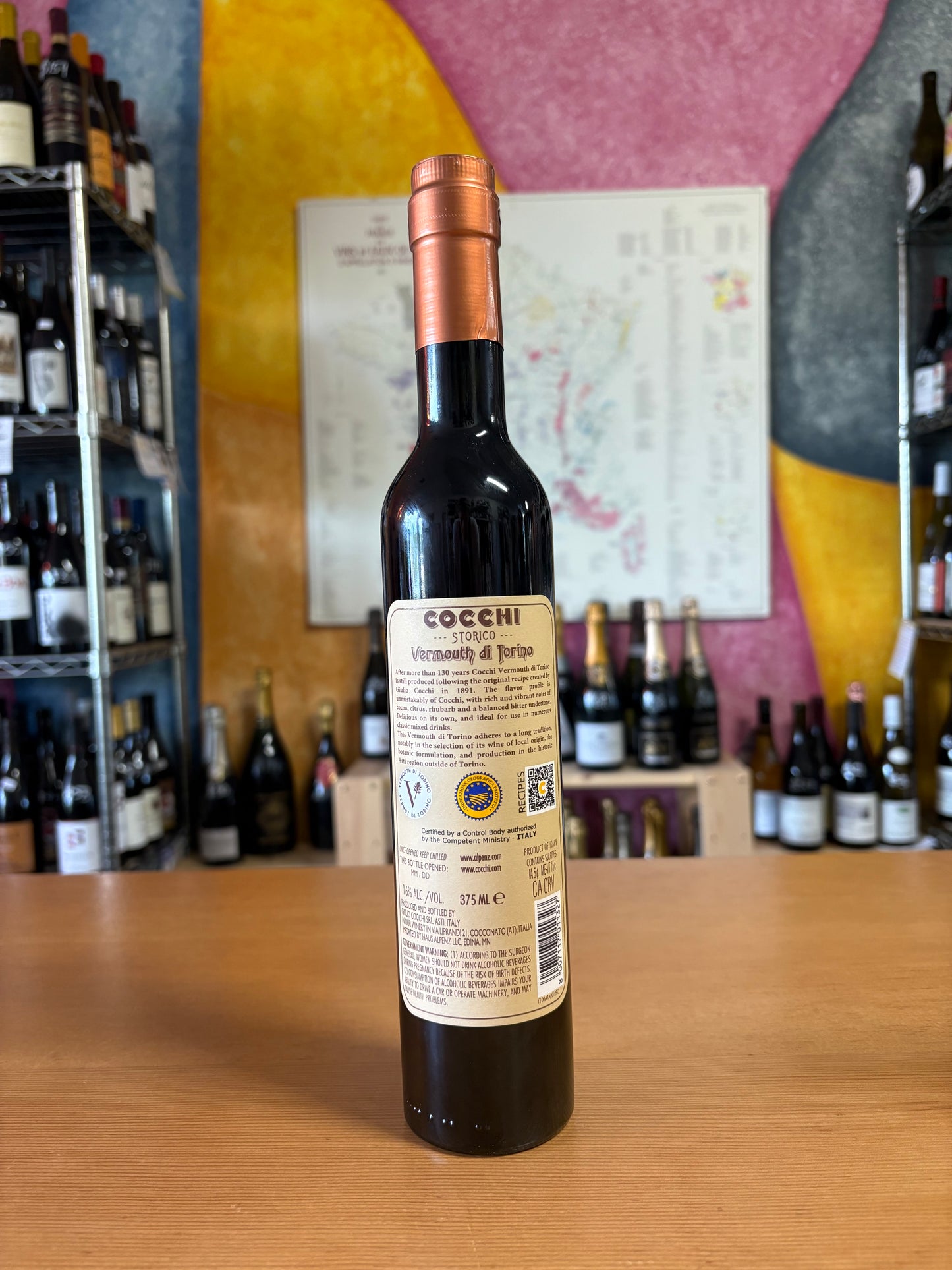 COCCHI Vermouth di Torino RED (375mL) (Piedmont, Italy)