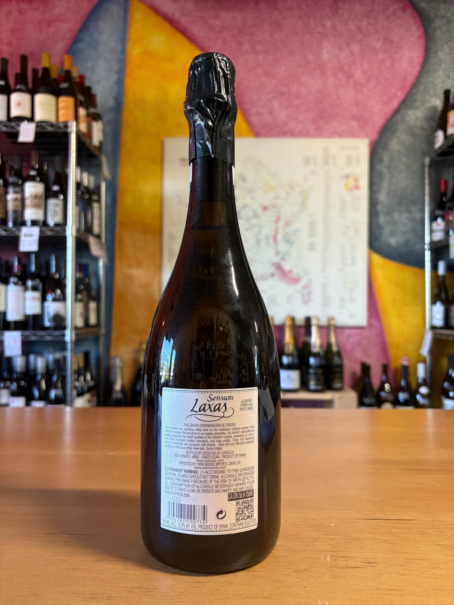 BODEGAS AS LAXAS NV Brut Albarino Sparkling Wine 'Sensum' (Rias Baixas, Spain)