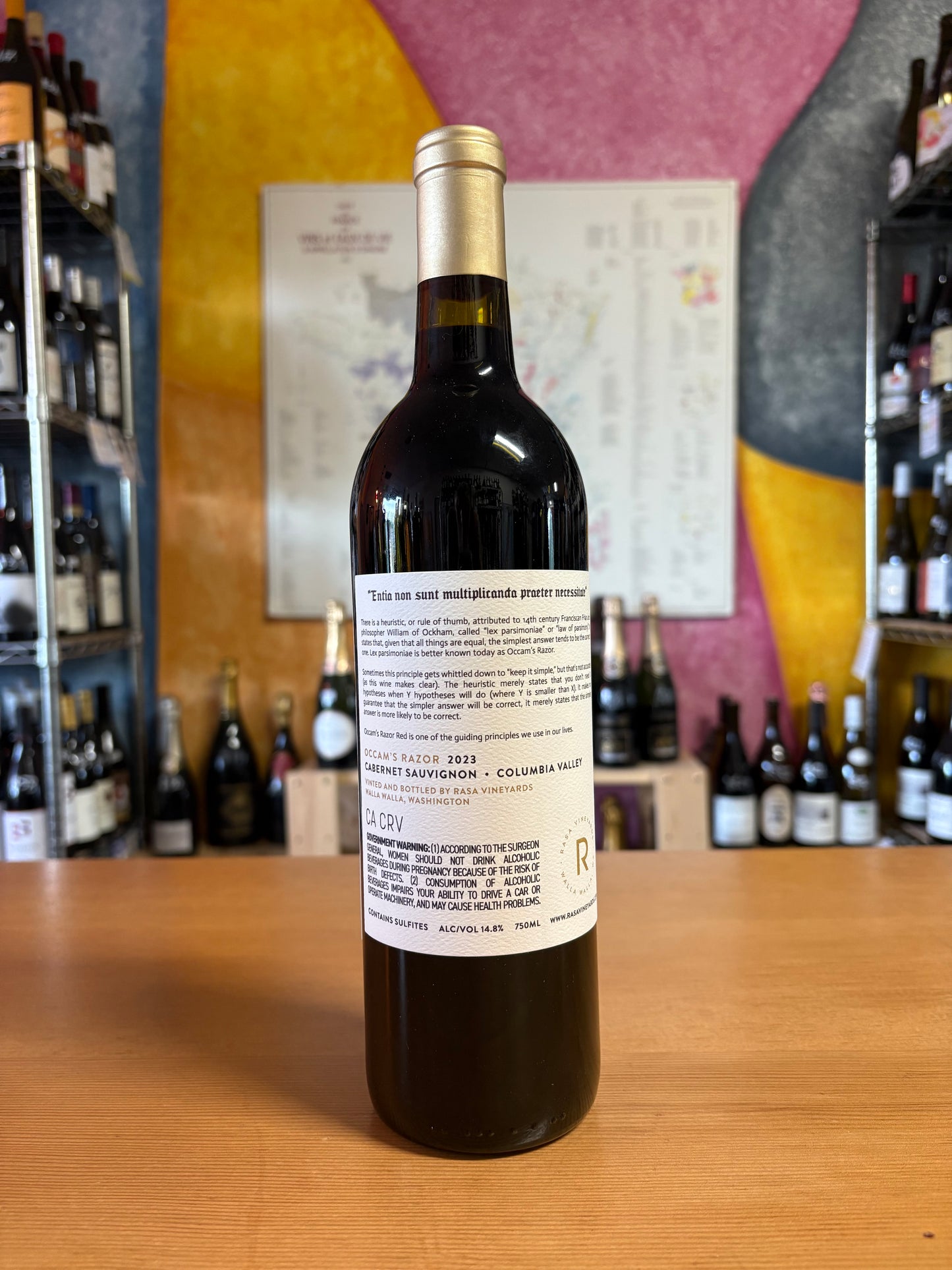RASA VINEYARDS 2023 ‘Occams Razor’ Cabernet Sauvignon (Columbia Valley, WA)