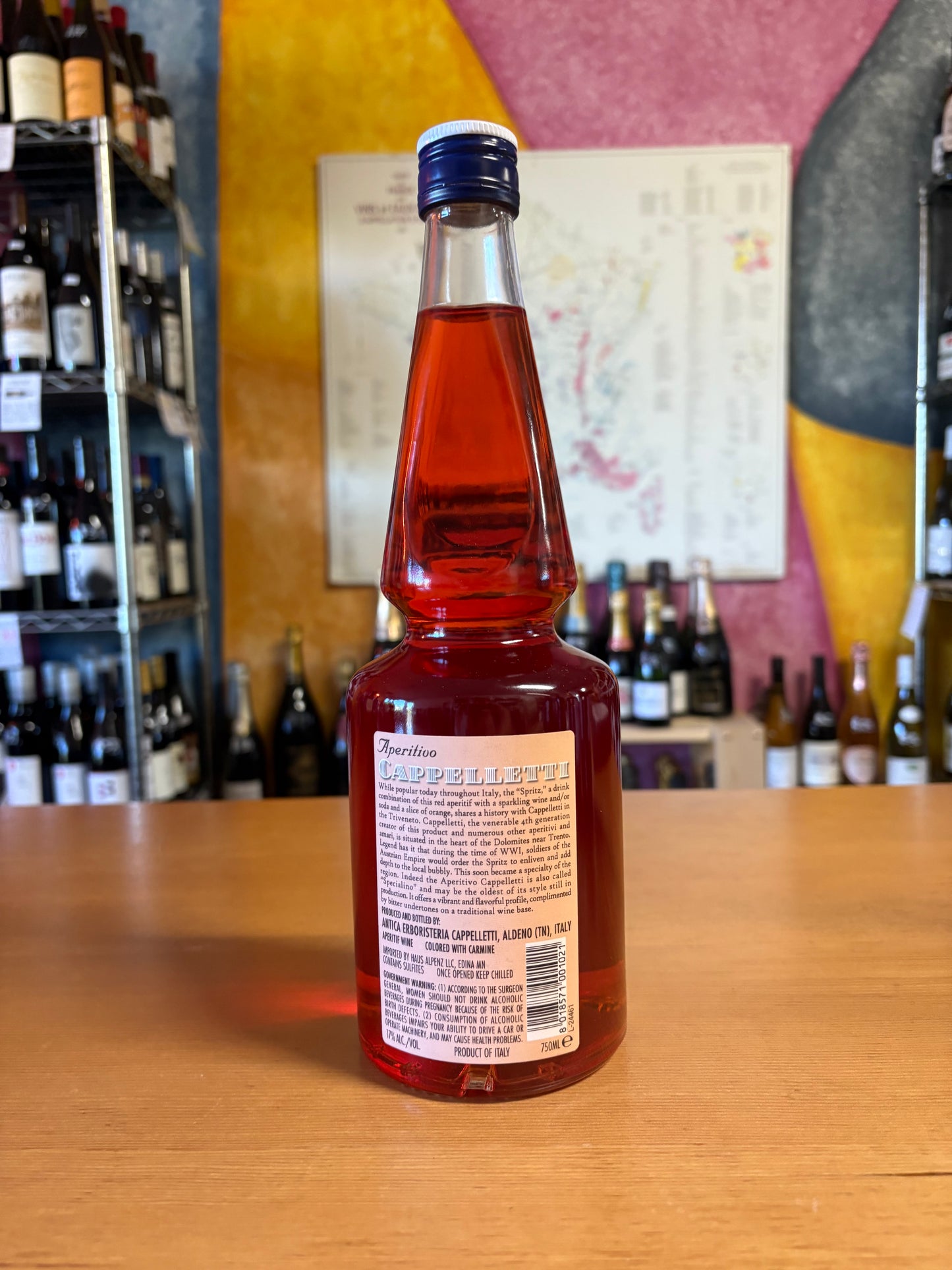 CAPPELLETTI Vino Aperitivo Rosso (Triveneto, Italy)