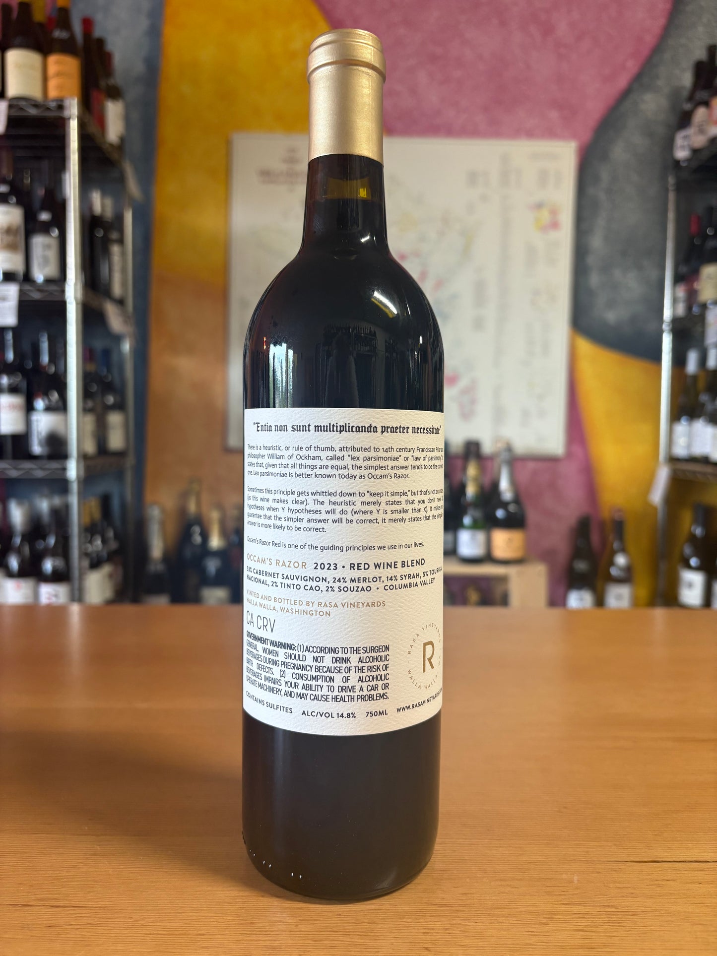 RASA VINEYARDS 2023 Red Blend 'Occam's Razor' (Columbia Valley, WA)