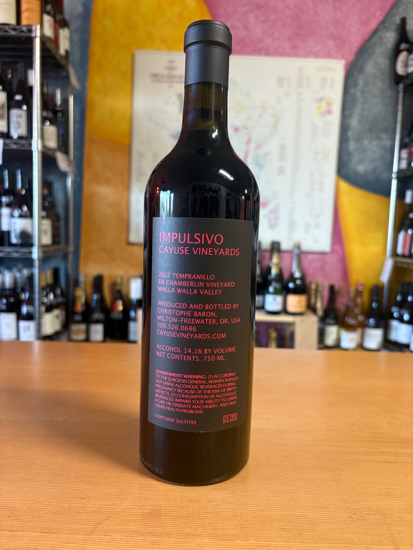 CAYUSE 2022 Tempranillo 'Impulsivo' (Walla Walla, WA)