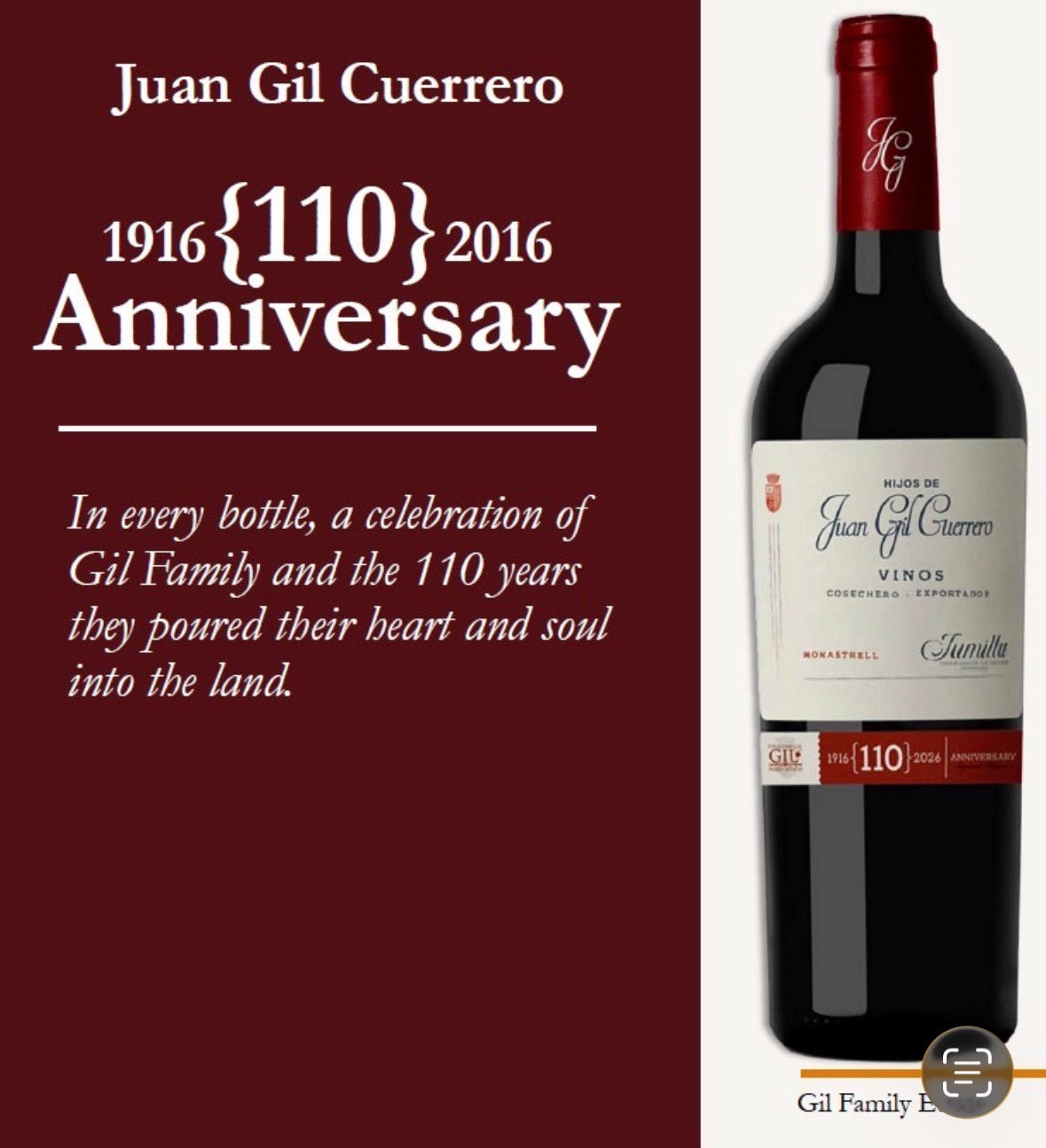 JUAN GIL CUERRERO 2023 Monastrell (Jumilla, SP)
