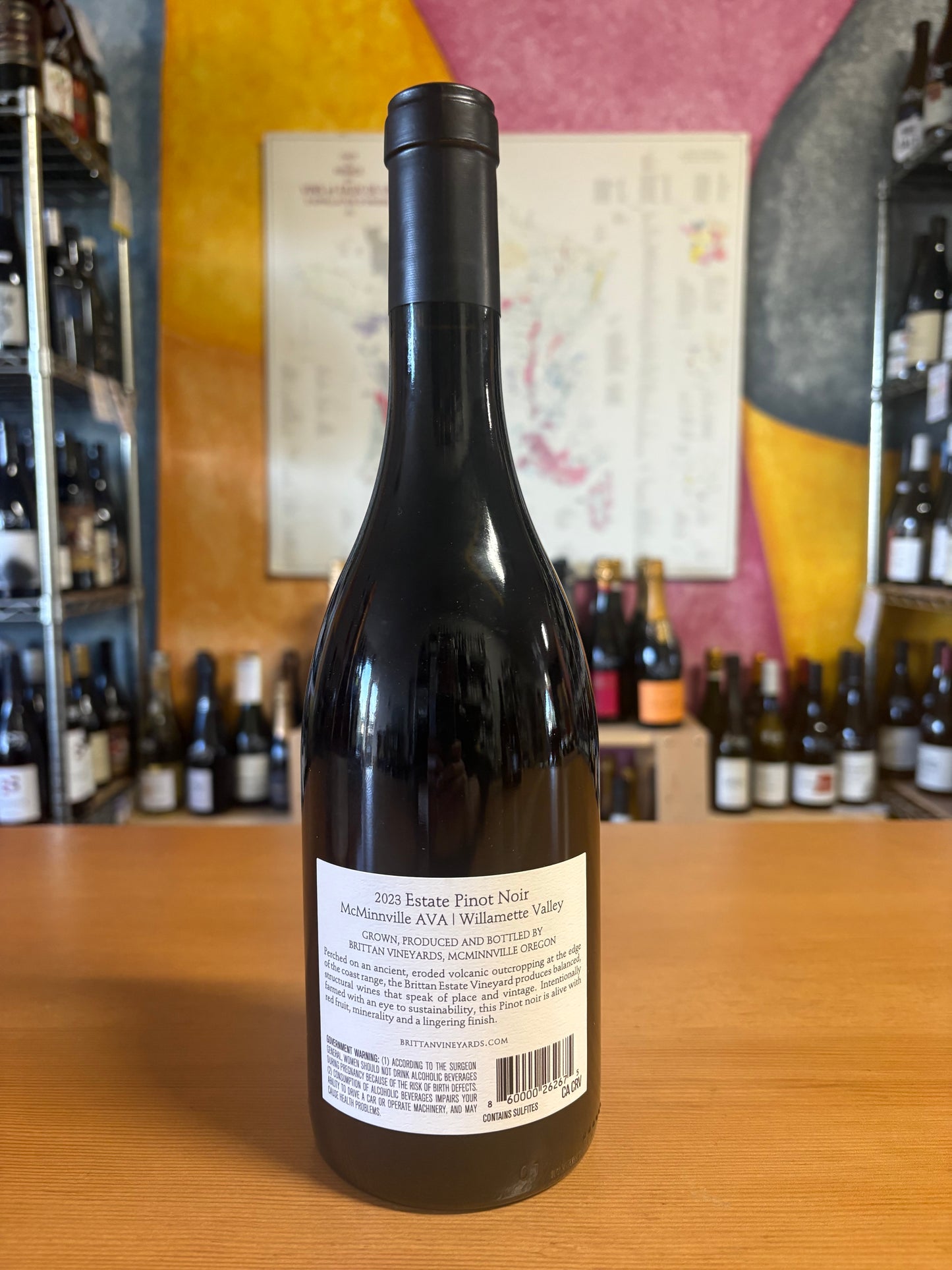 BRITTAN VINEYARDS 2023 Estate Pinot Noir (McMinnville, OR)