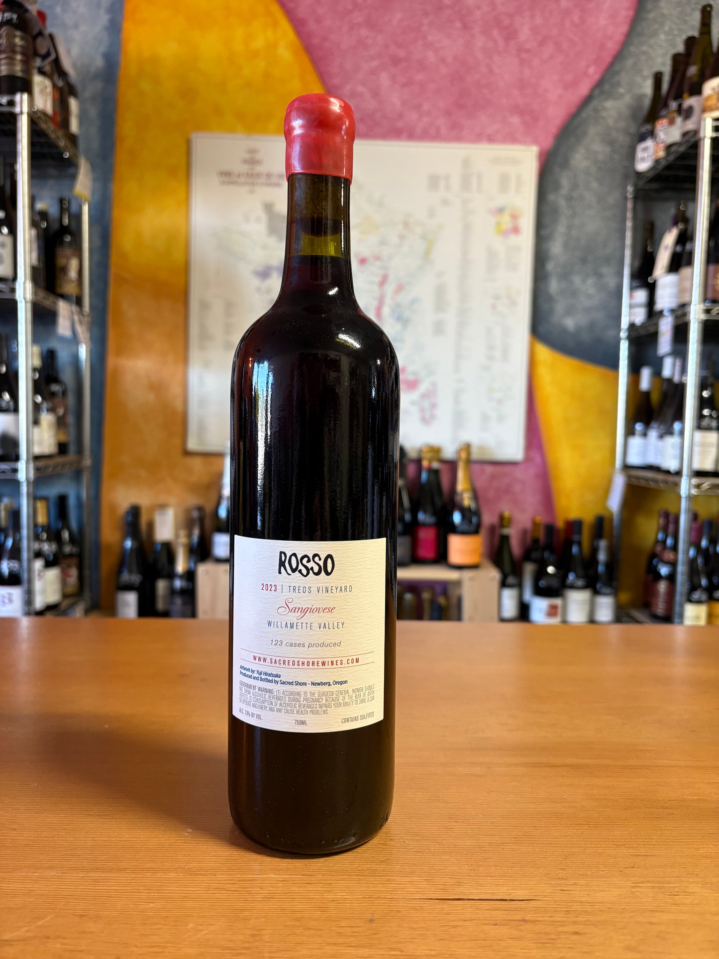 SACRED SHORE 2023 Sangiovese Rosso 'Treos Vineyard' (Willamette Valley, OR)