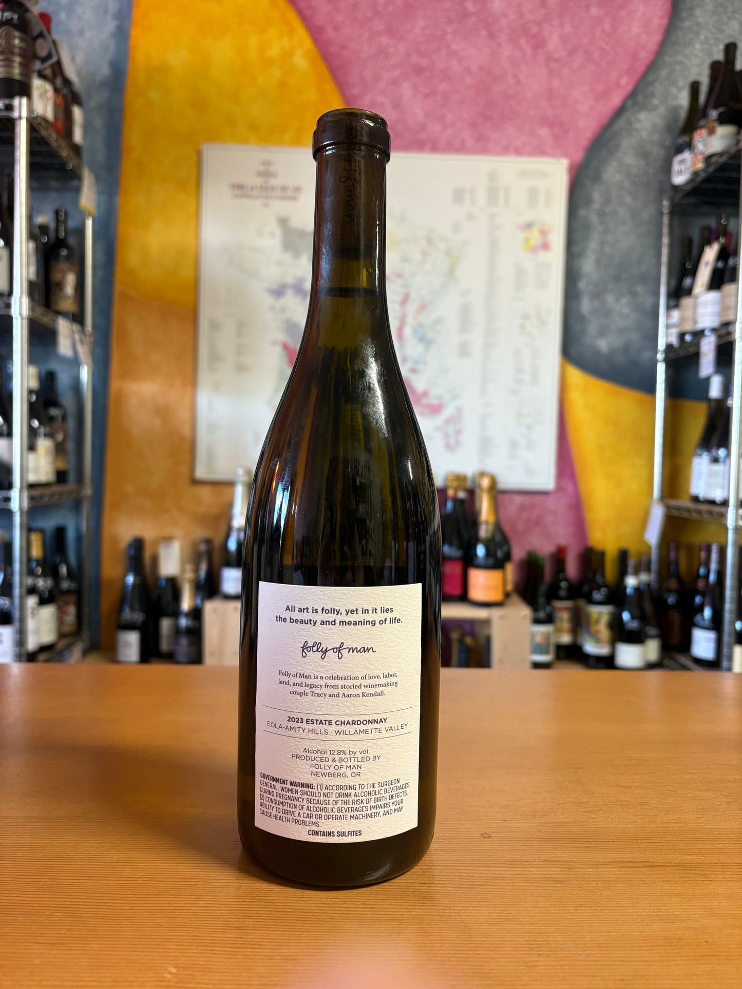 FOLLY OF MAN 2023 Estate Chardonnay (Eola-Amity Hills, OR)